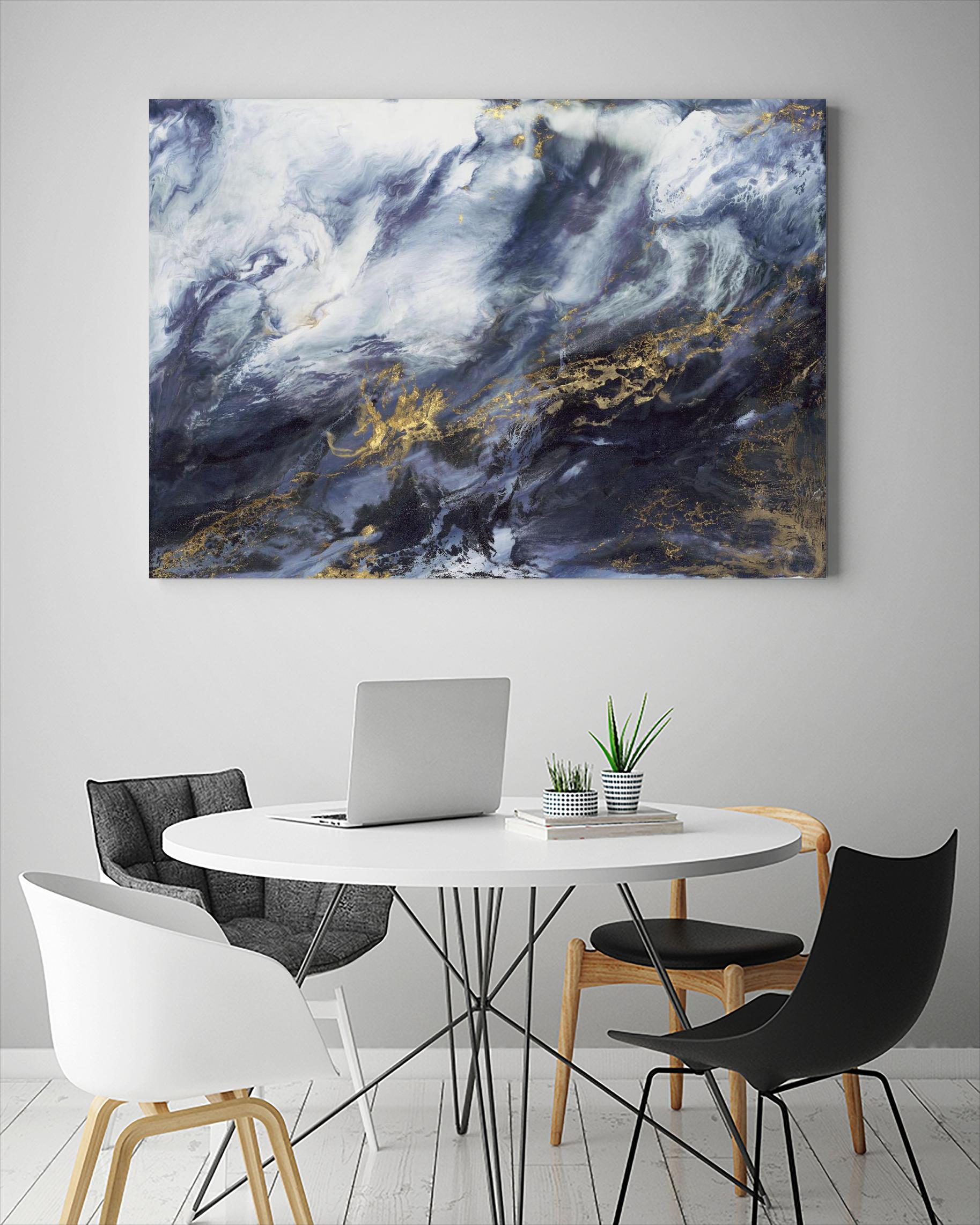 Anticipation V2 by Corrie LaVelle on GIANT ART - blues fluid abstracts