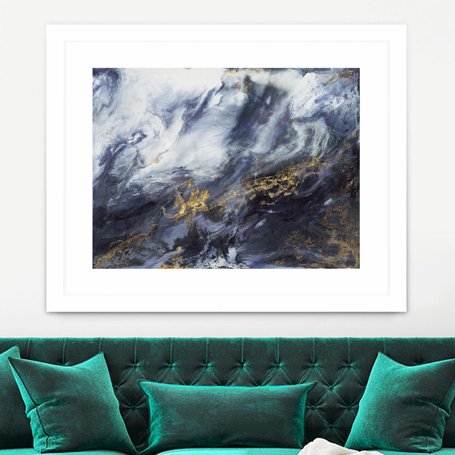 Anticipation V2 by Corrie LaVelle on GIANT ART - blues fluid abstracts