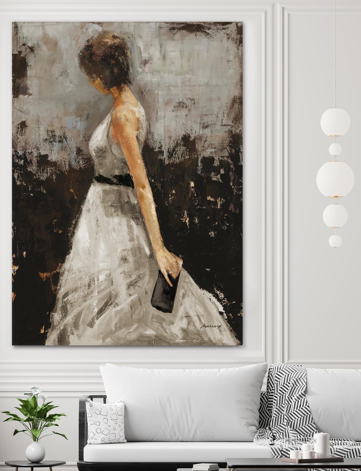 Contemplation by Julianne Marcoux on GIANT ART - brown figurative