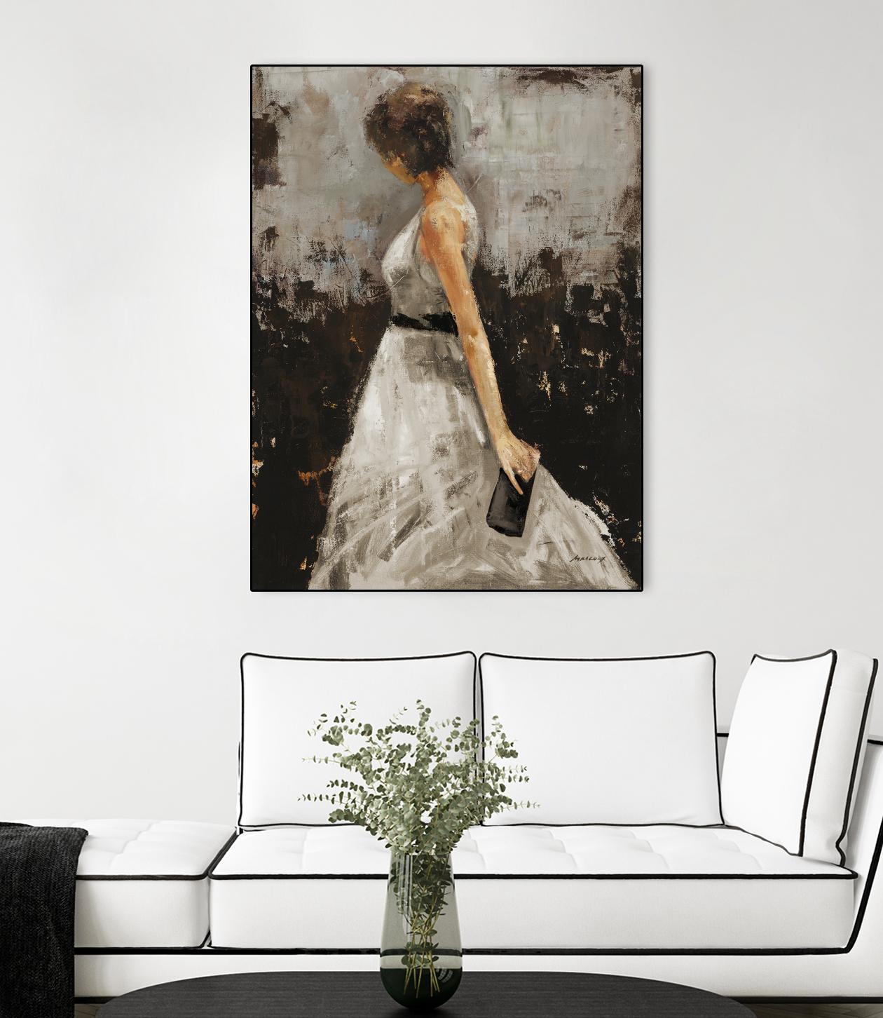 Contemplation by Julianne Marcoux on GIANT ART - brown figurative