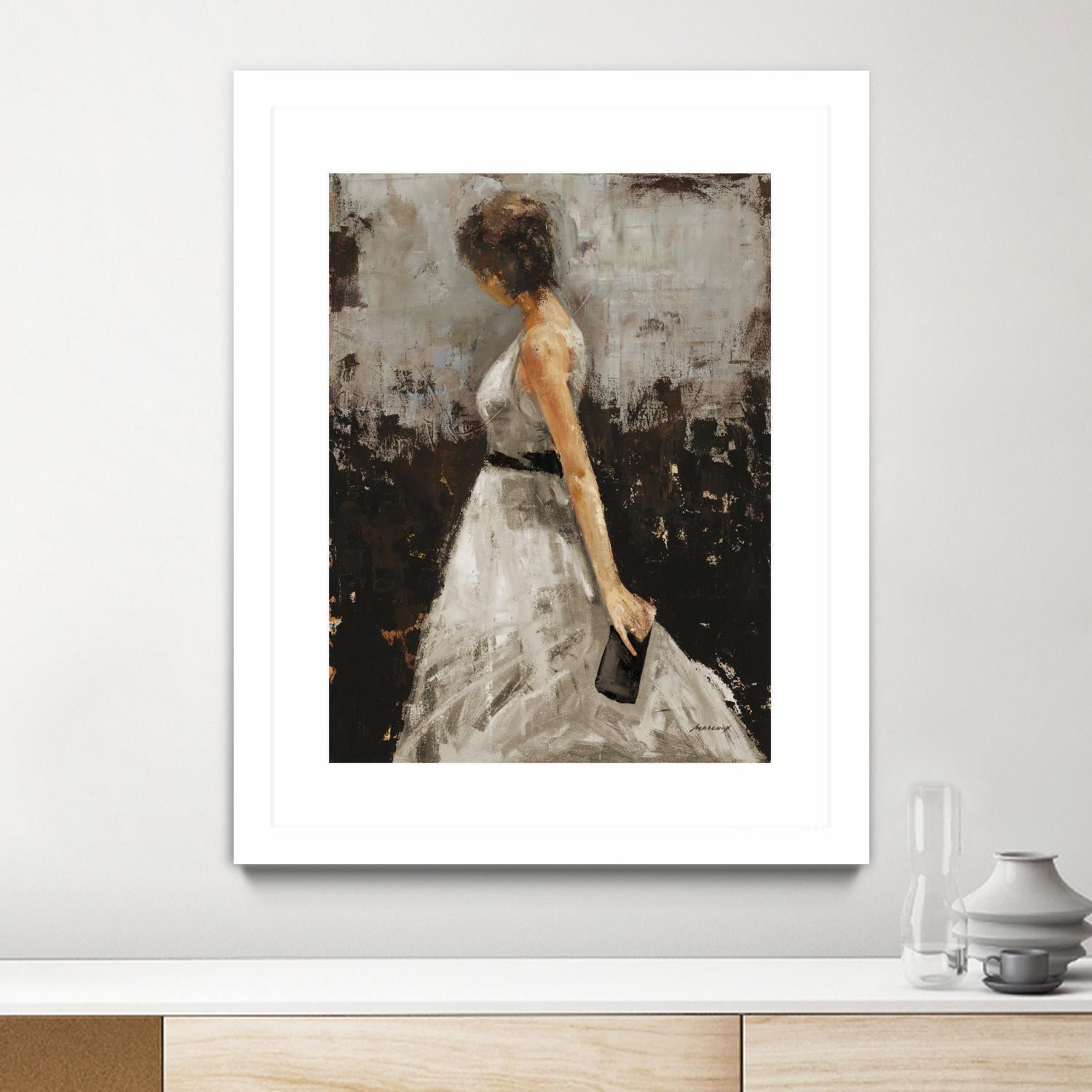 Contemplation by Julianne Marcoux on GIANT ART - brown figurative