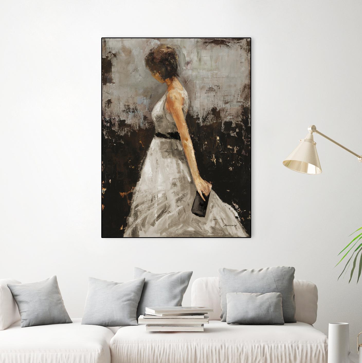 Contemplation by Julianne Marcoux on GIANT ART - brown figurative