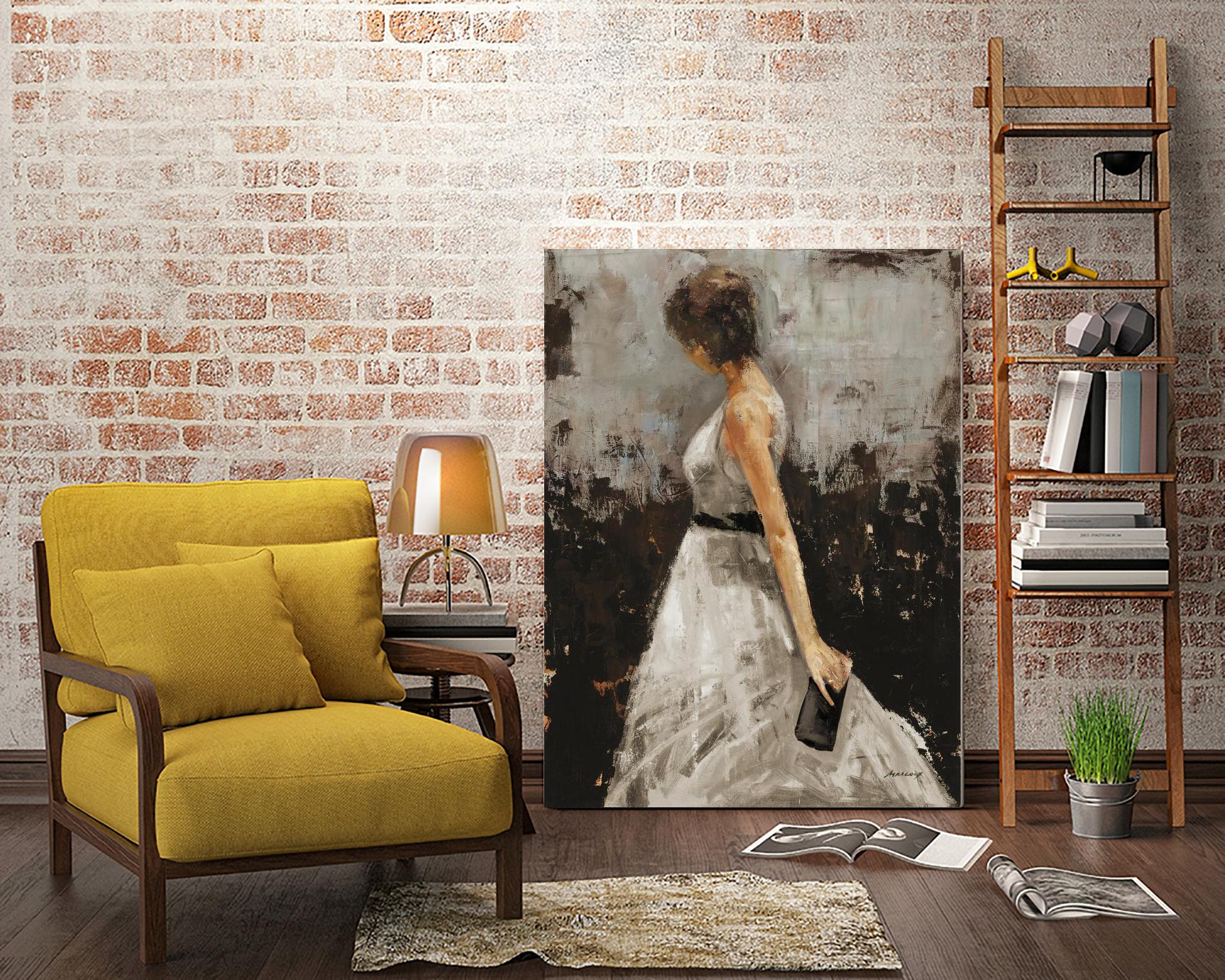 Contemplation by Julianne Marcoux on GIANT ART - brown figurative