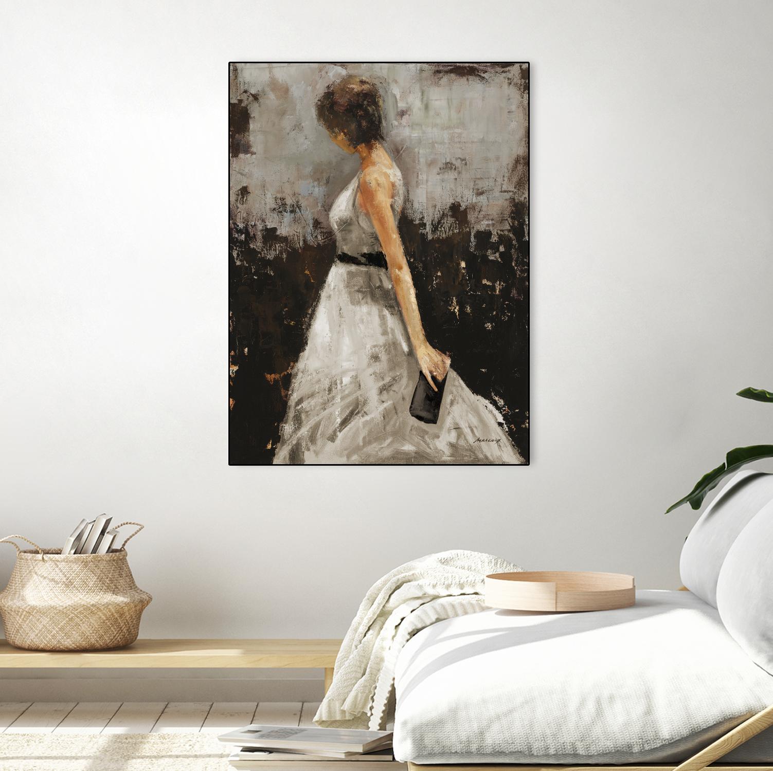 Contemplation by Julianne Marcoux on GIANT ART - brown figurative