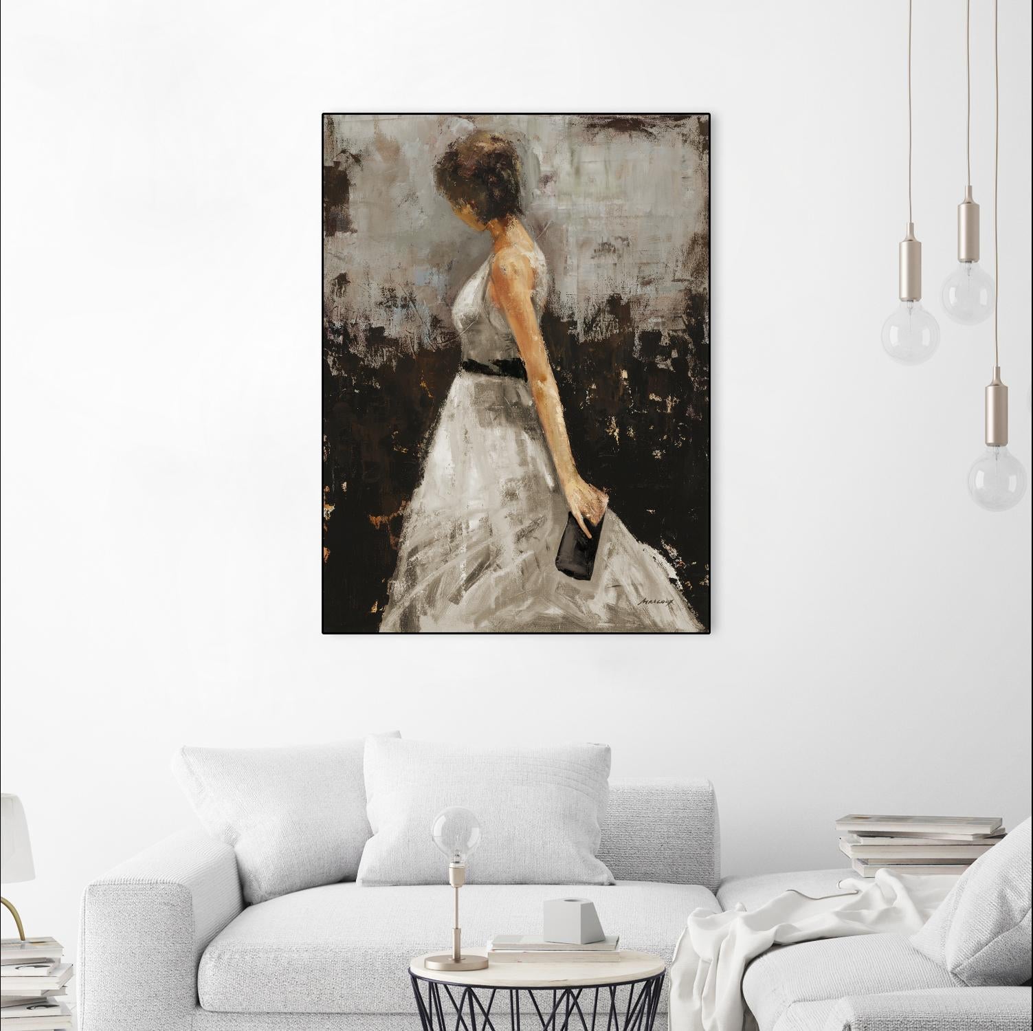 Contemplation by Julianne Marcoux on GIANT ART - brown figurative