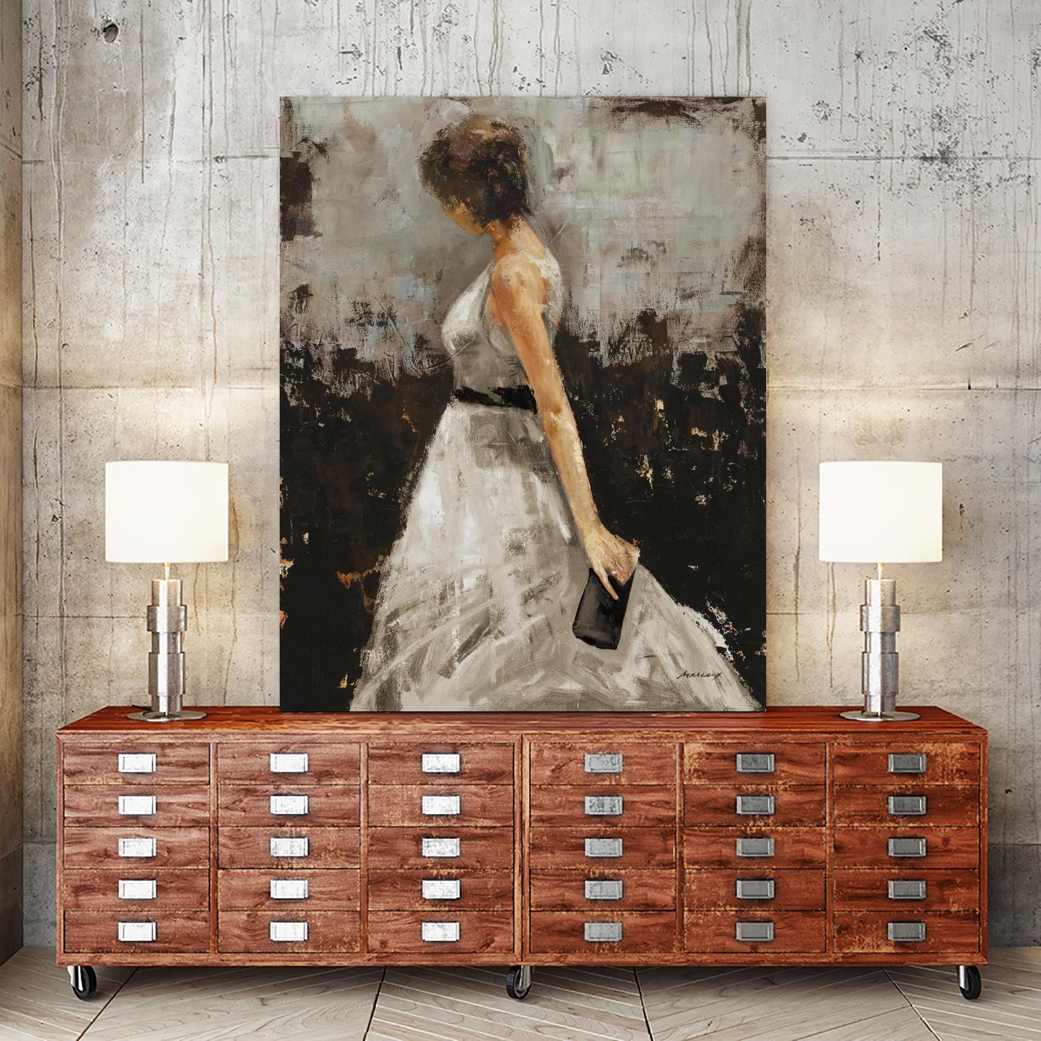 Contemplation by Julianne Marcoux on GIANT ART - brown figurative