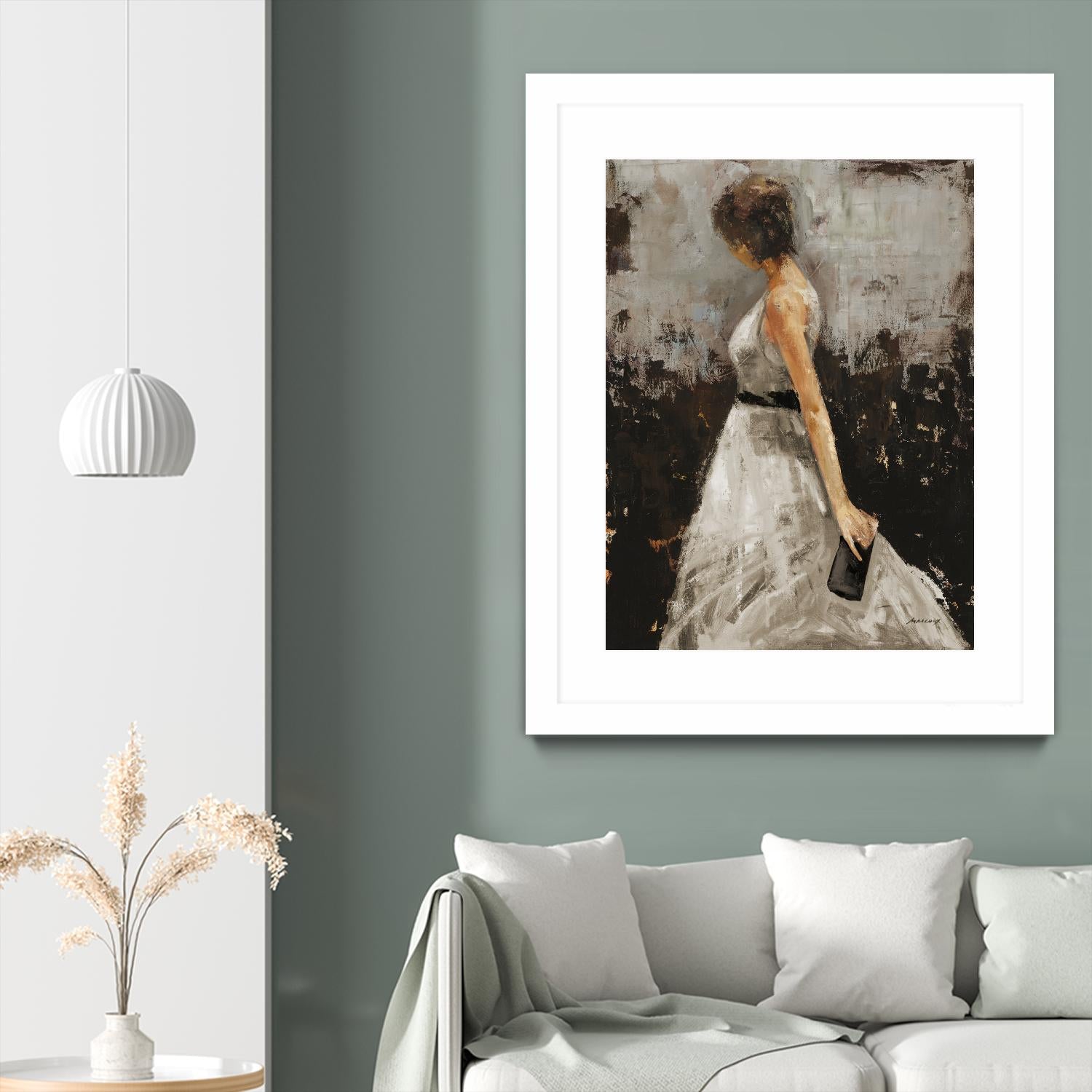 Contemplation by Julianne Marcoux on GIANT ART - brown figurative