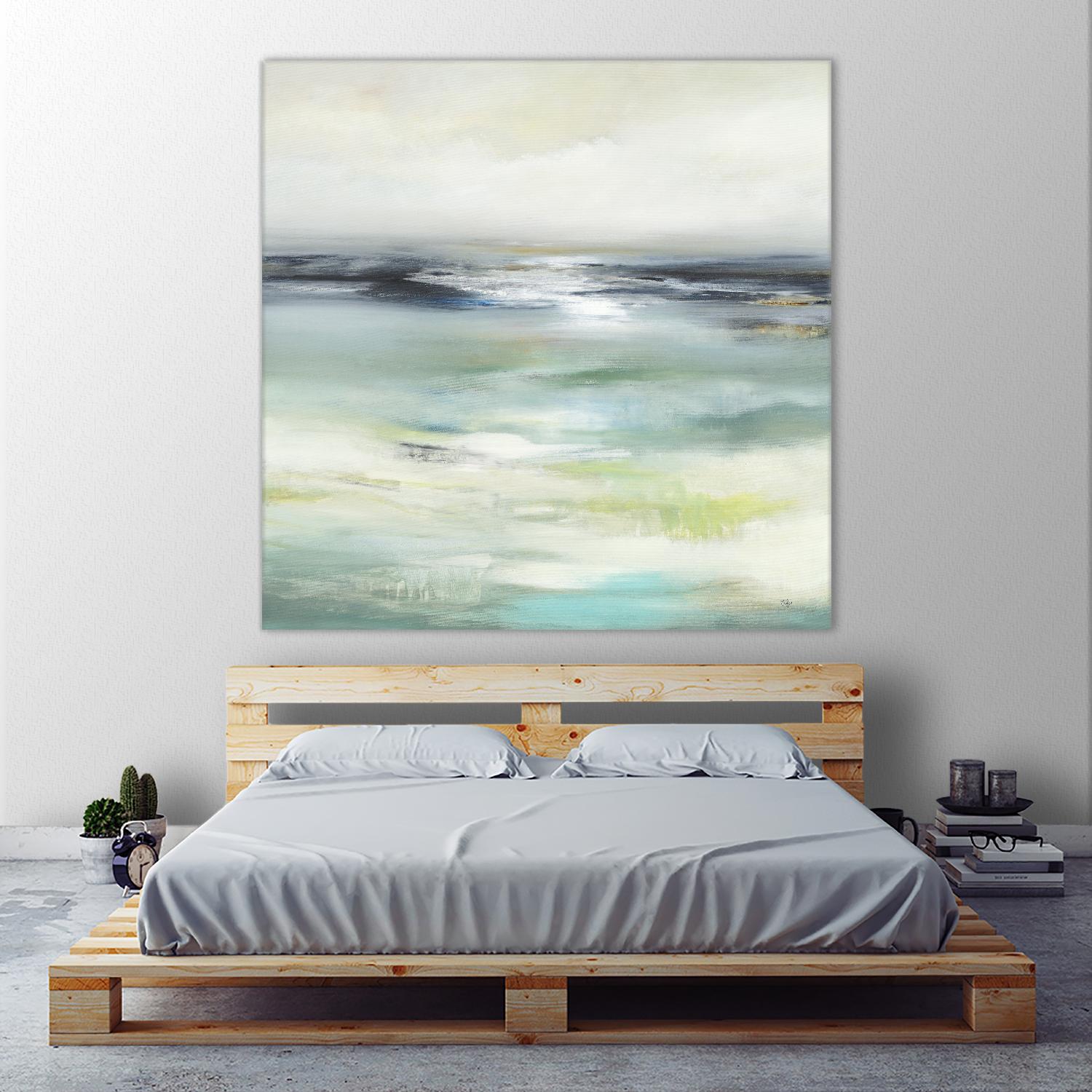 Layered View by Lisa Ridgers on GIANT ART - blue abstract