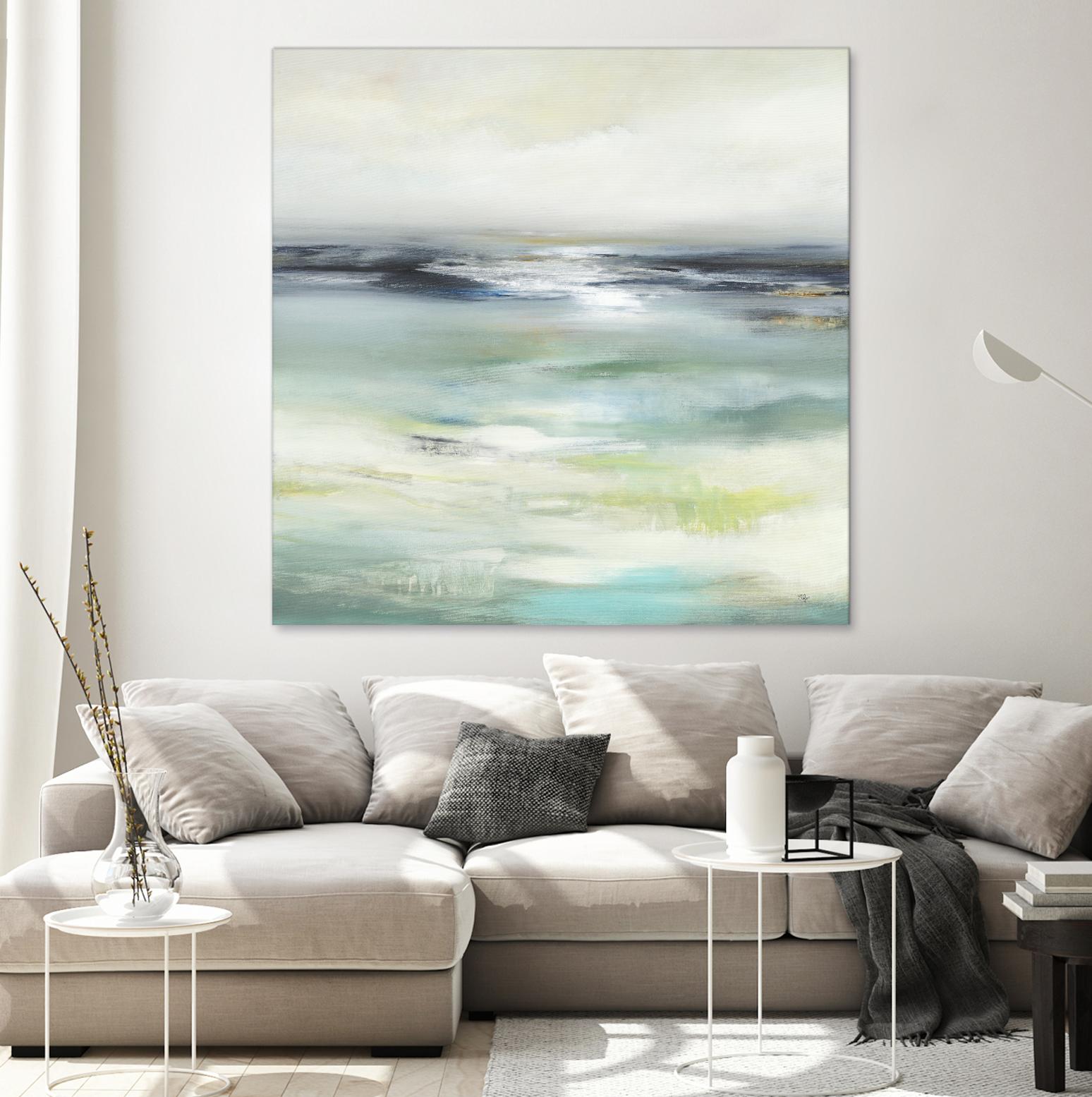 Layered View by Lisa Ridgers on GIANT ART - blue abstract