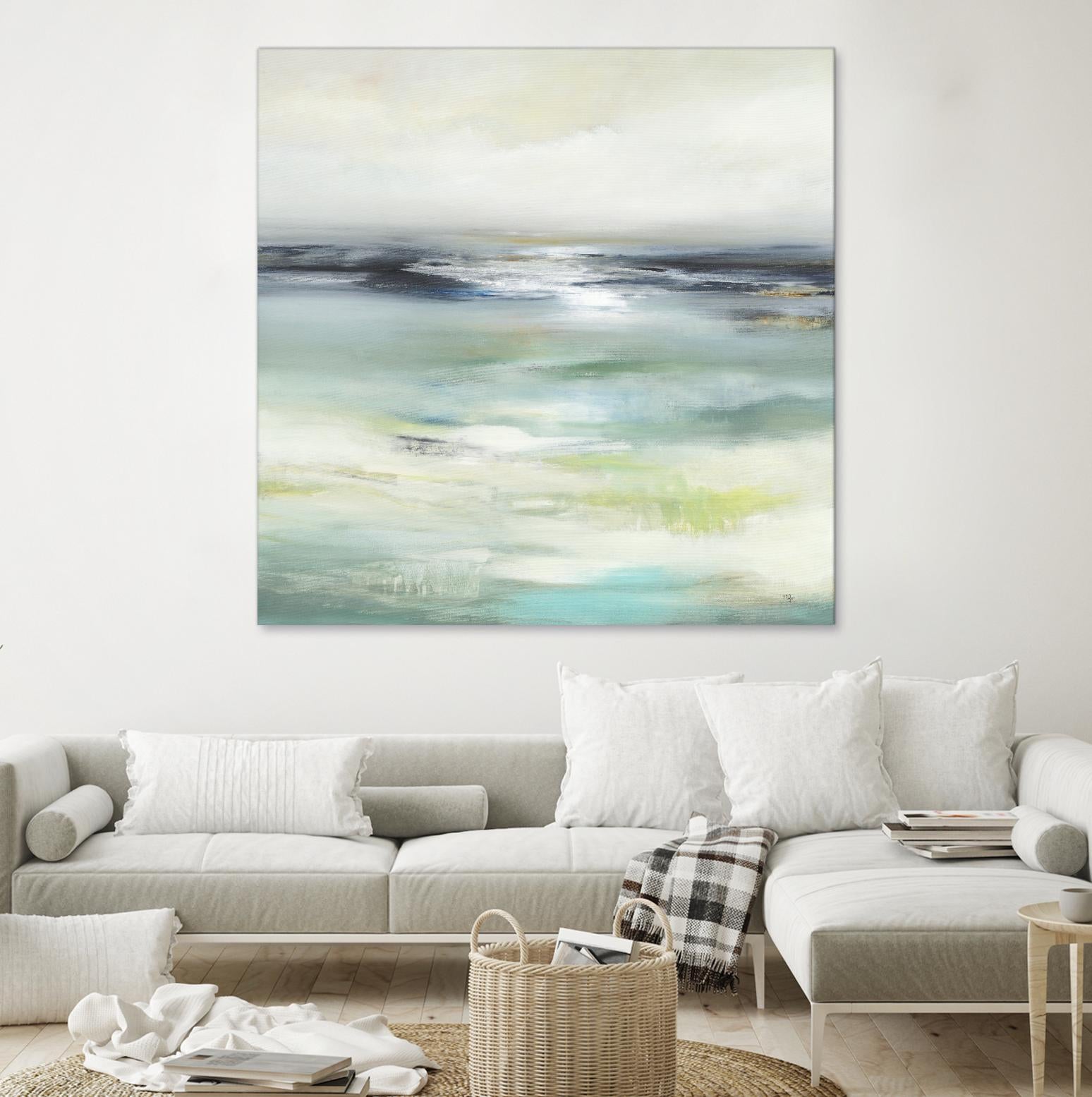 Layered View by Lisa Ridgers on GIANT ART - blue abstract