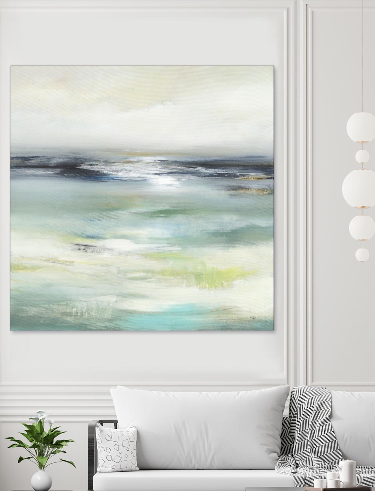 Layered View by Lisa Ridgers on GIANT ART - blue abstract