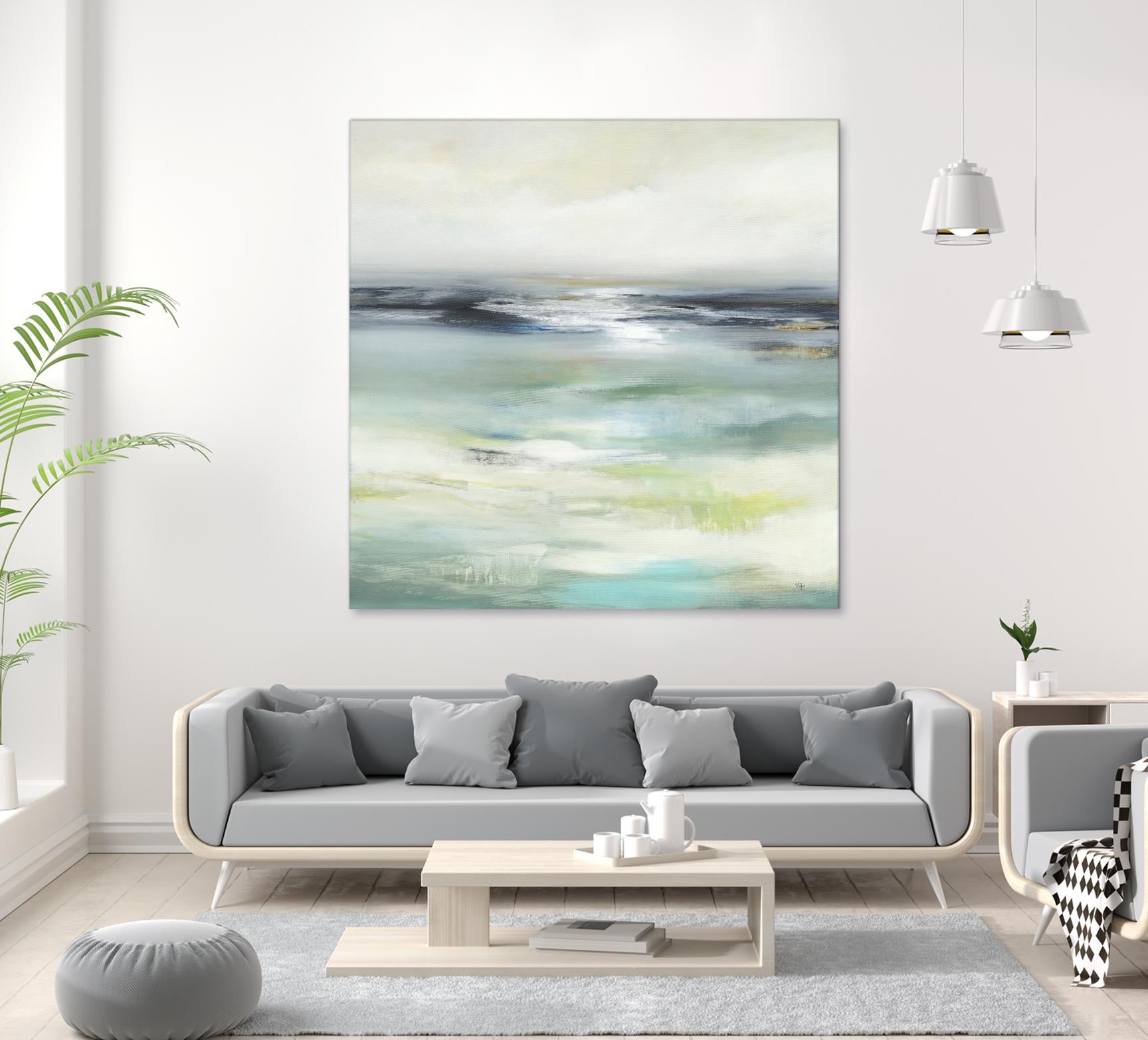 Layered View by Lisa Ridgers on GIANT ART - blue abstract