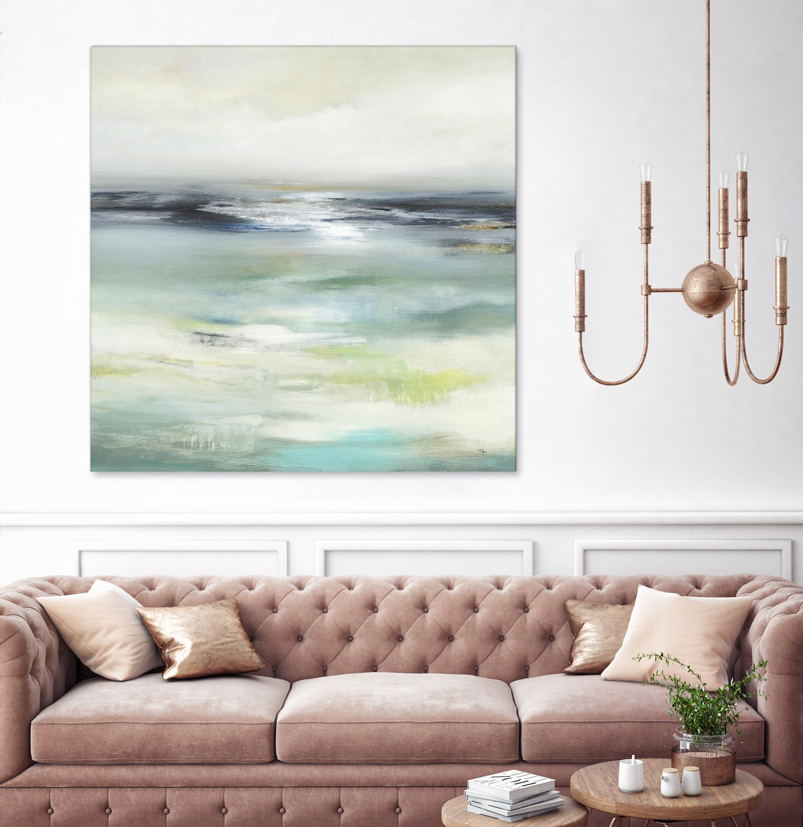 Layered View by Lisa Ridgers on GIANT ART - blue abstract