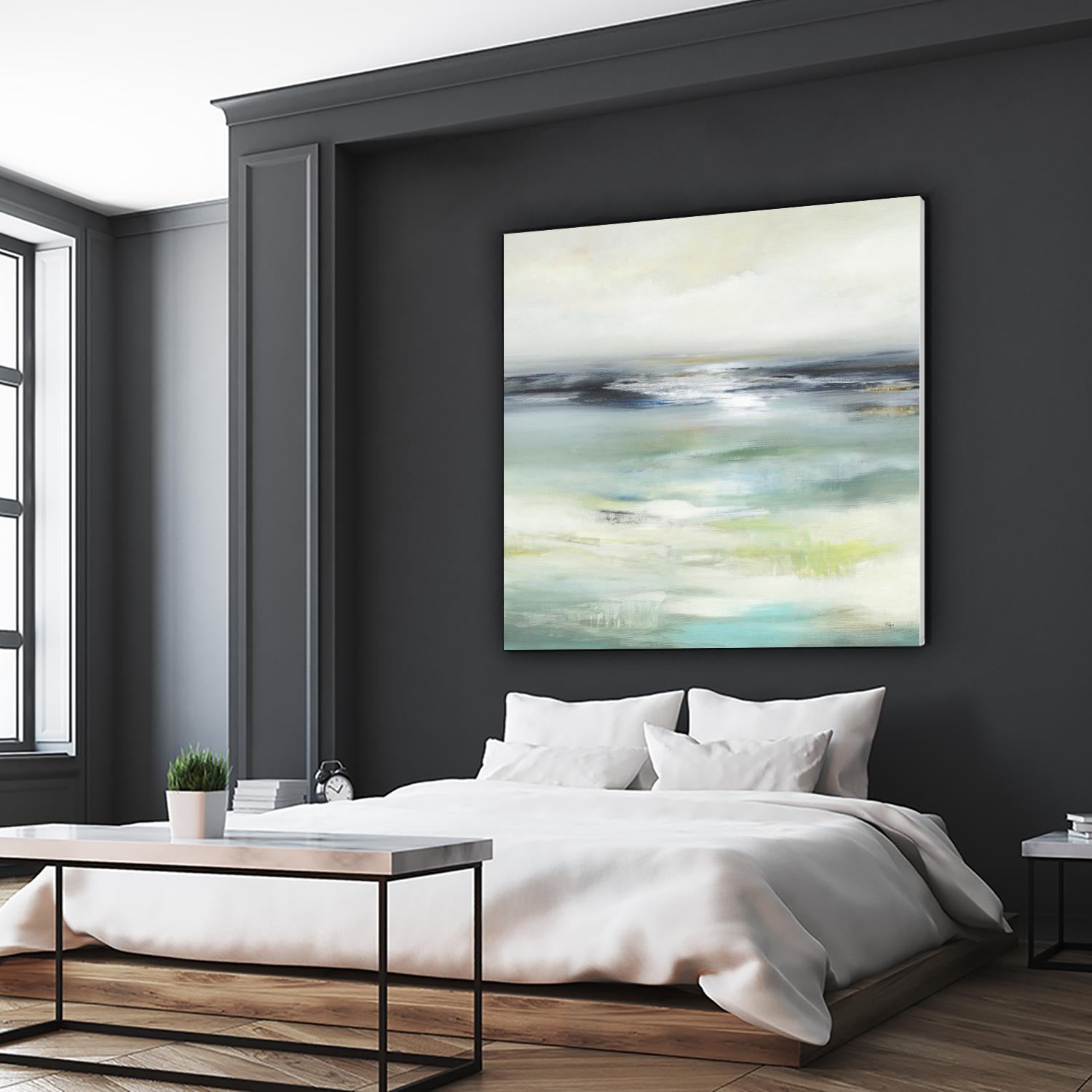 Layered View by Lisa Ridgers on GIANT ART - blue abstract