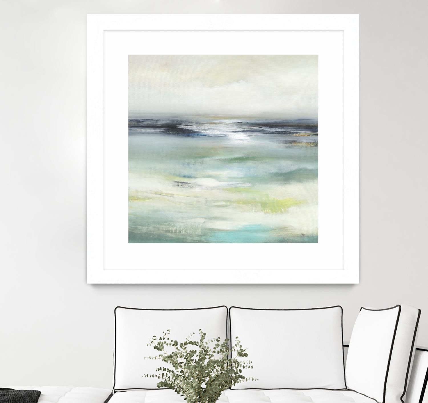 Layered View by Lisa Ridgers on GIANT ART - blue abstract