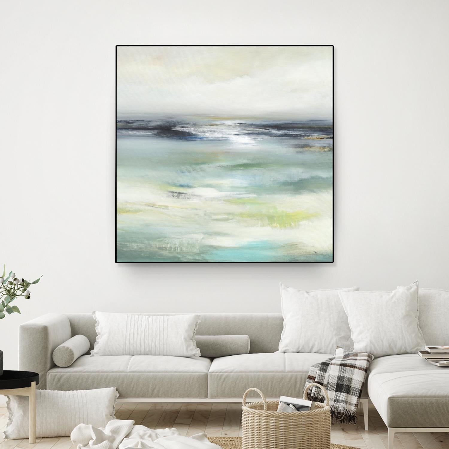 Layered View by Lisa Ridgers on GIANT ART - blue abstract