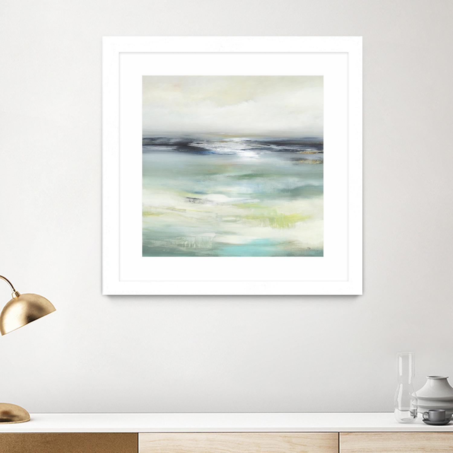 Layered View by Lisa Ridgers on GIANT ART - blue abstract