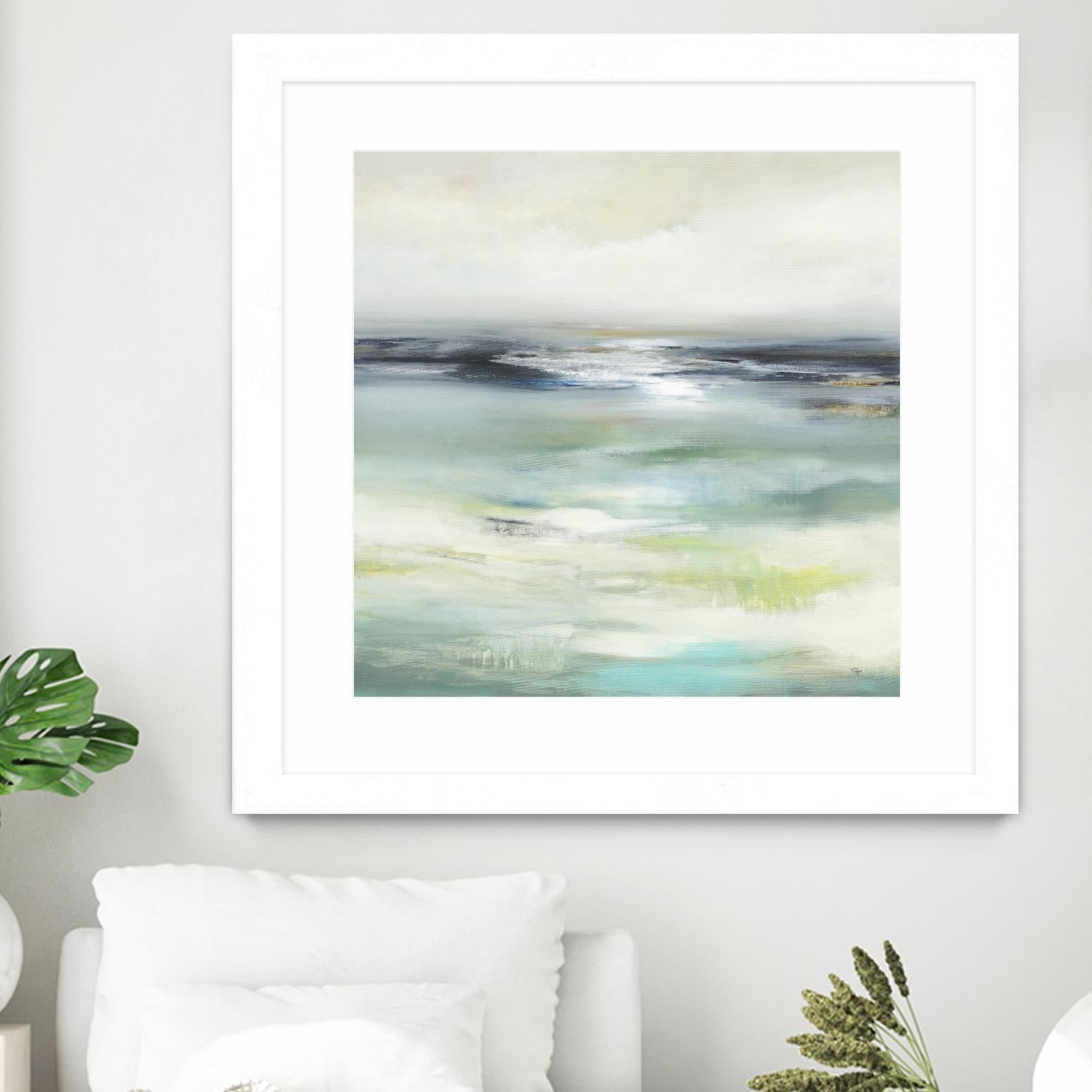 Layered View by Lisa Ridgers on GIANT ART - blue abstract