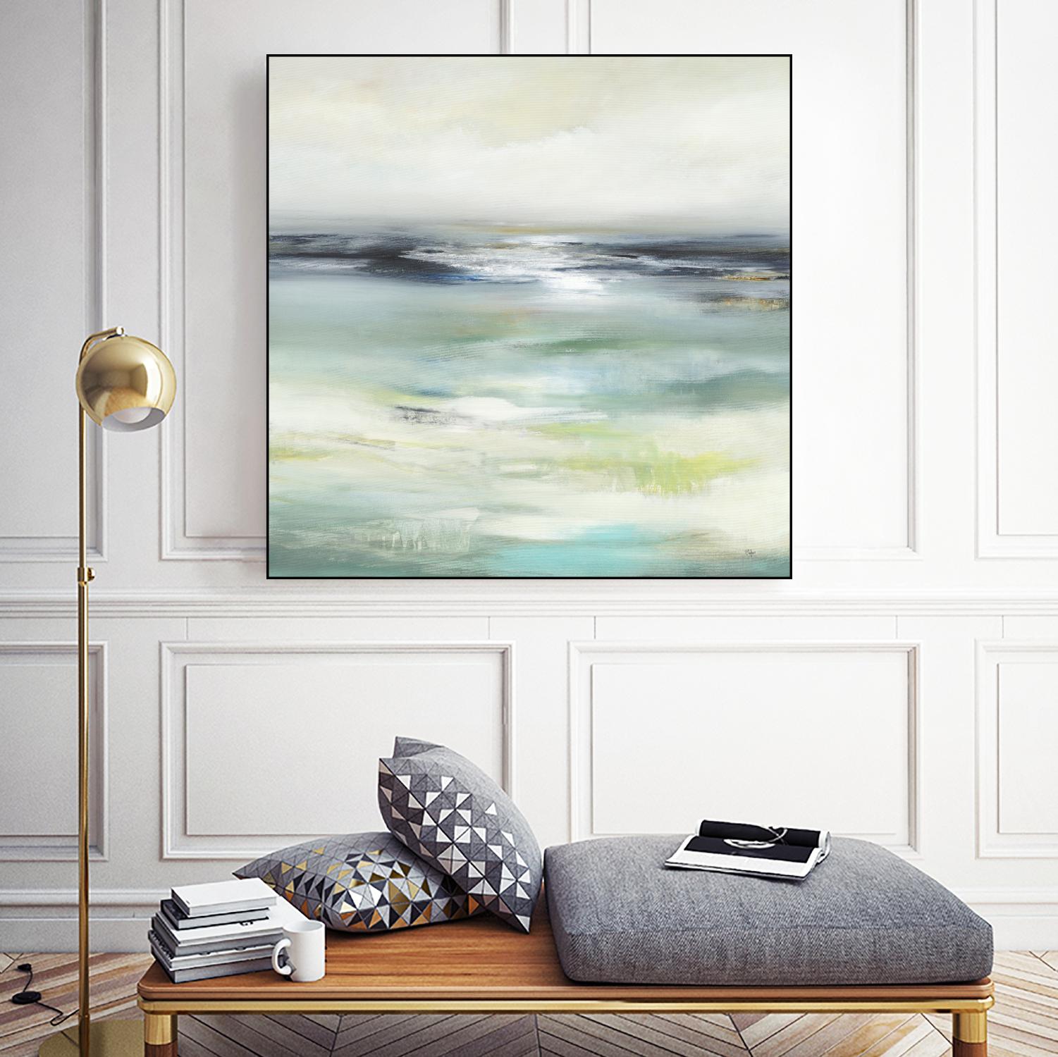 Layered View by Lisa Ridgers on GIANT ART - blue abstract