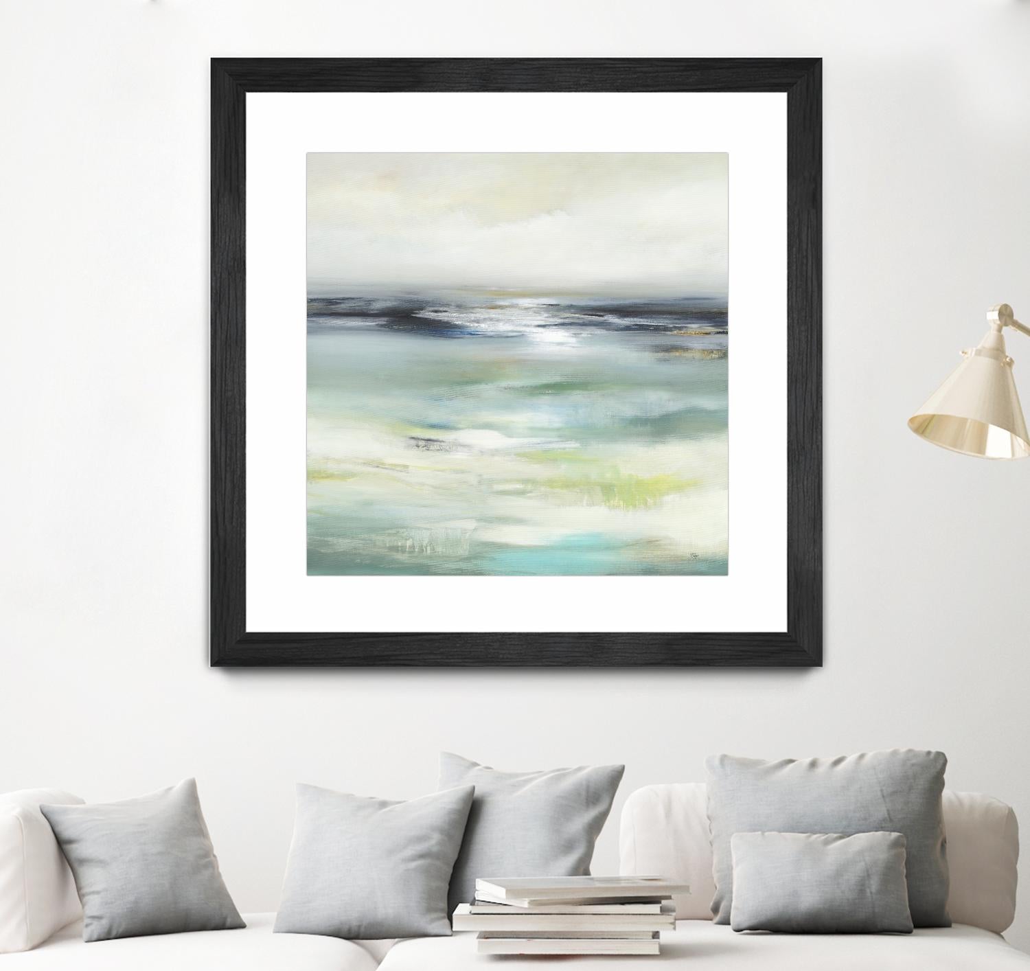 Layered View by Lisa Ridgers on GIANT ART - blue abstract