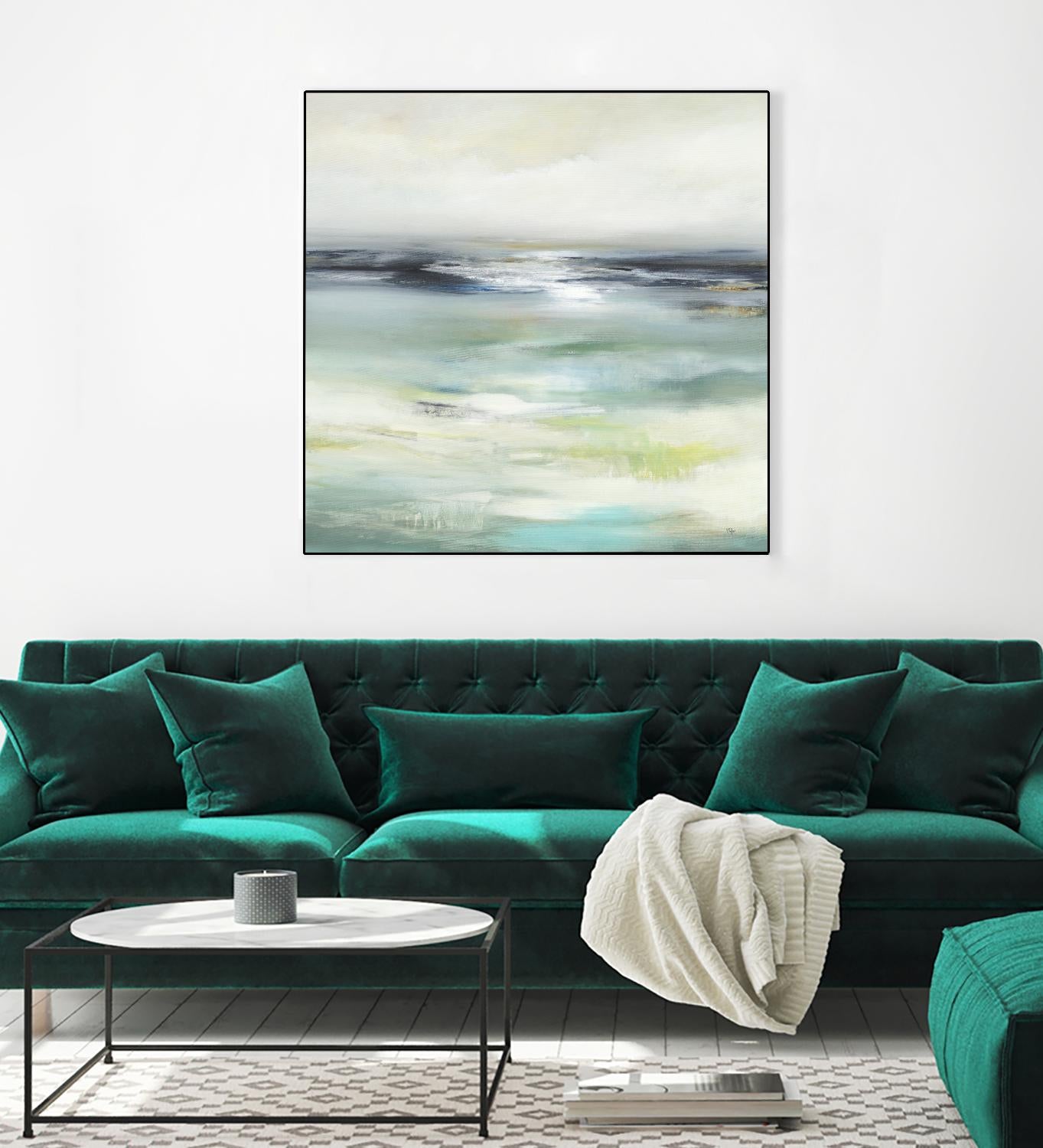 Layered View by Lisa Ridgers on GIANT ART - blue abstract