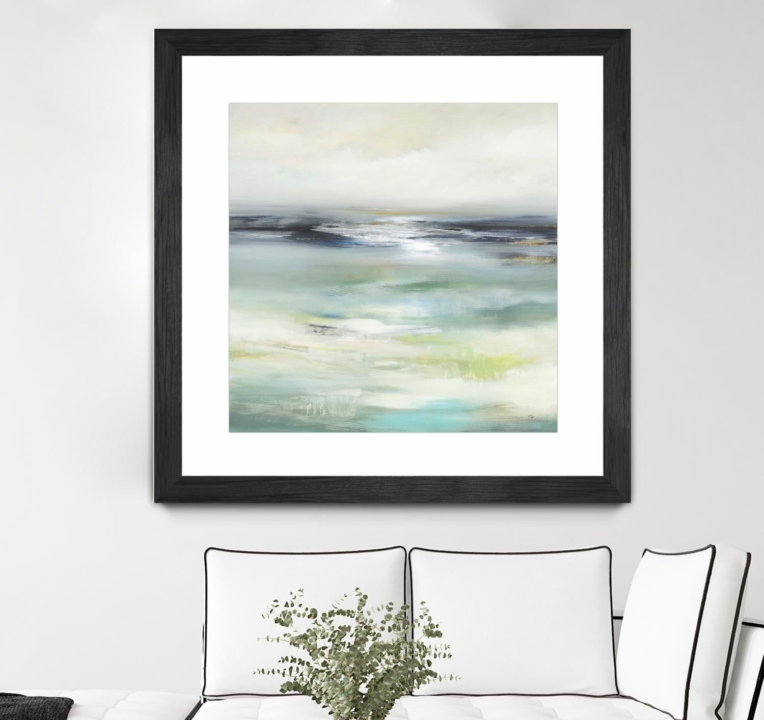 Layered View by Lisa Ridgers on GIANT ART - blue abstract