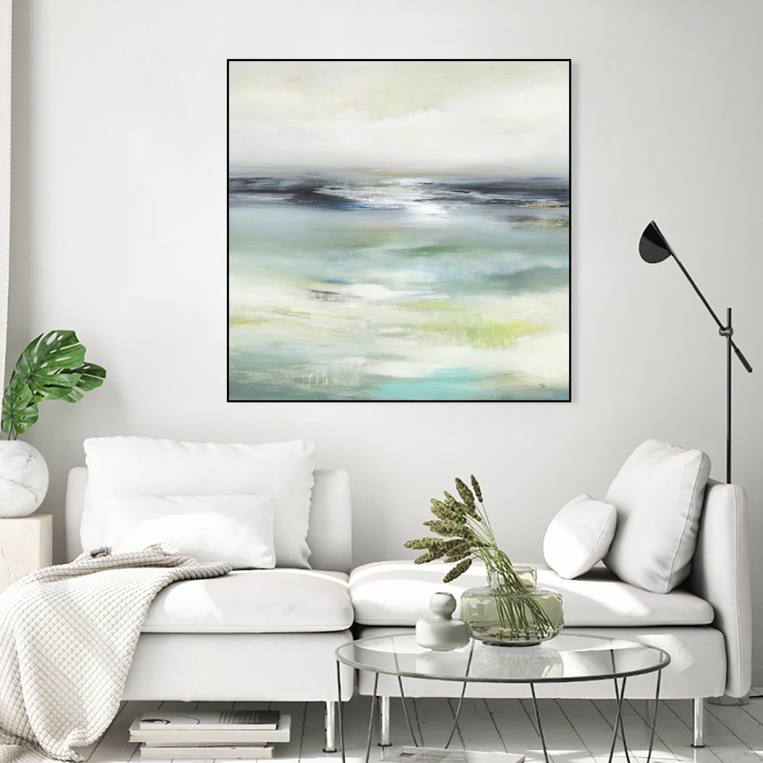 Layered View by Lisa Ridgers on GIANT ART - blue abstract