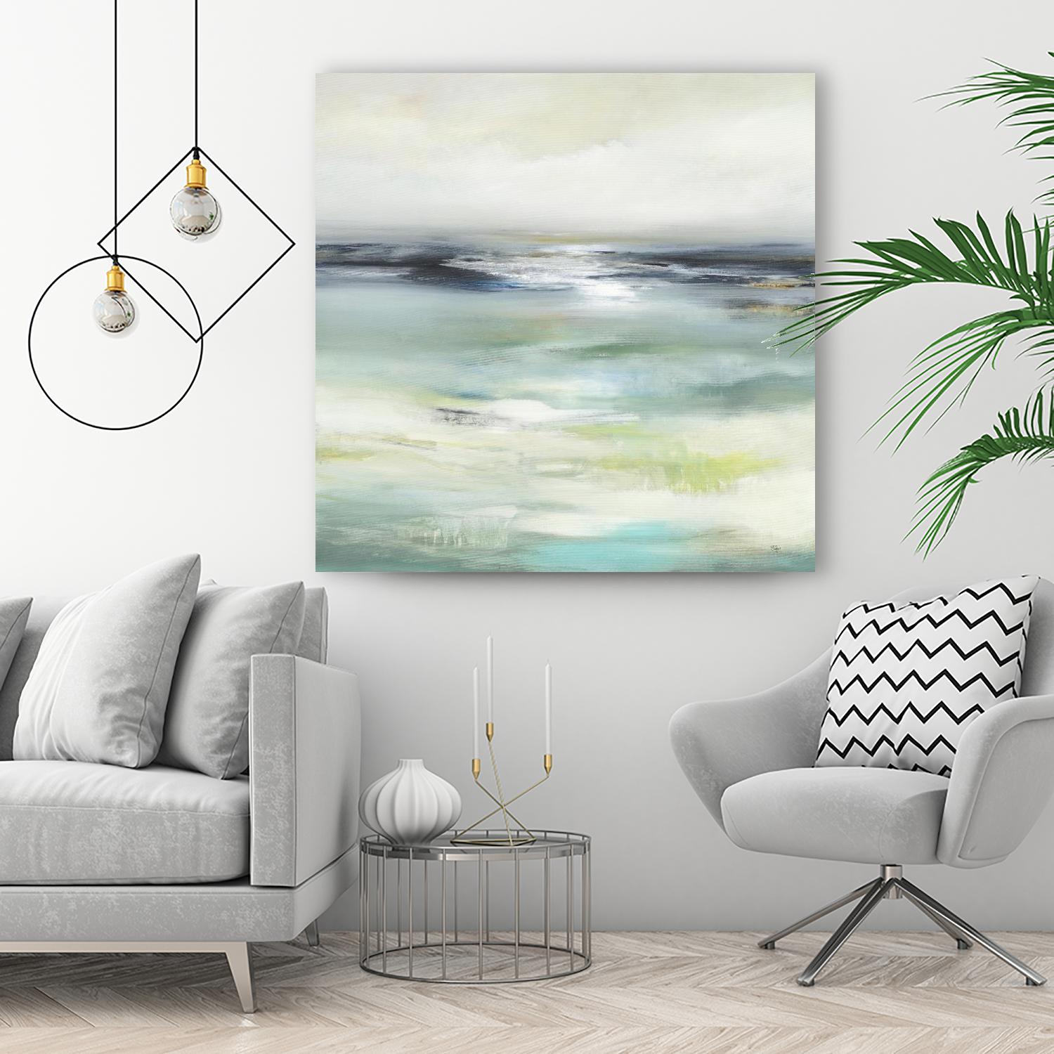 Layered View by Lisa Ridgers on GIANT ART - blue abstract