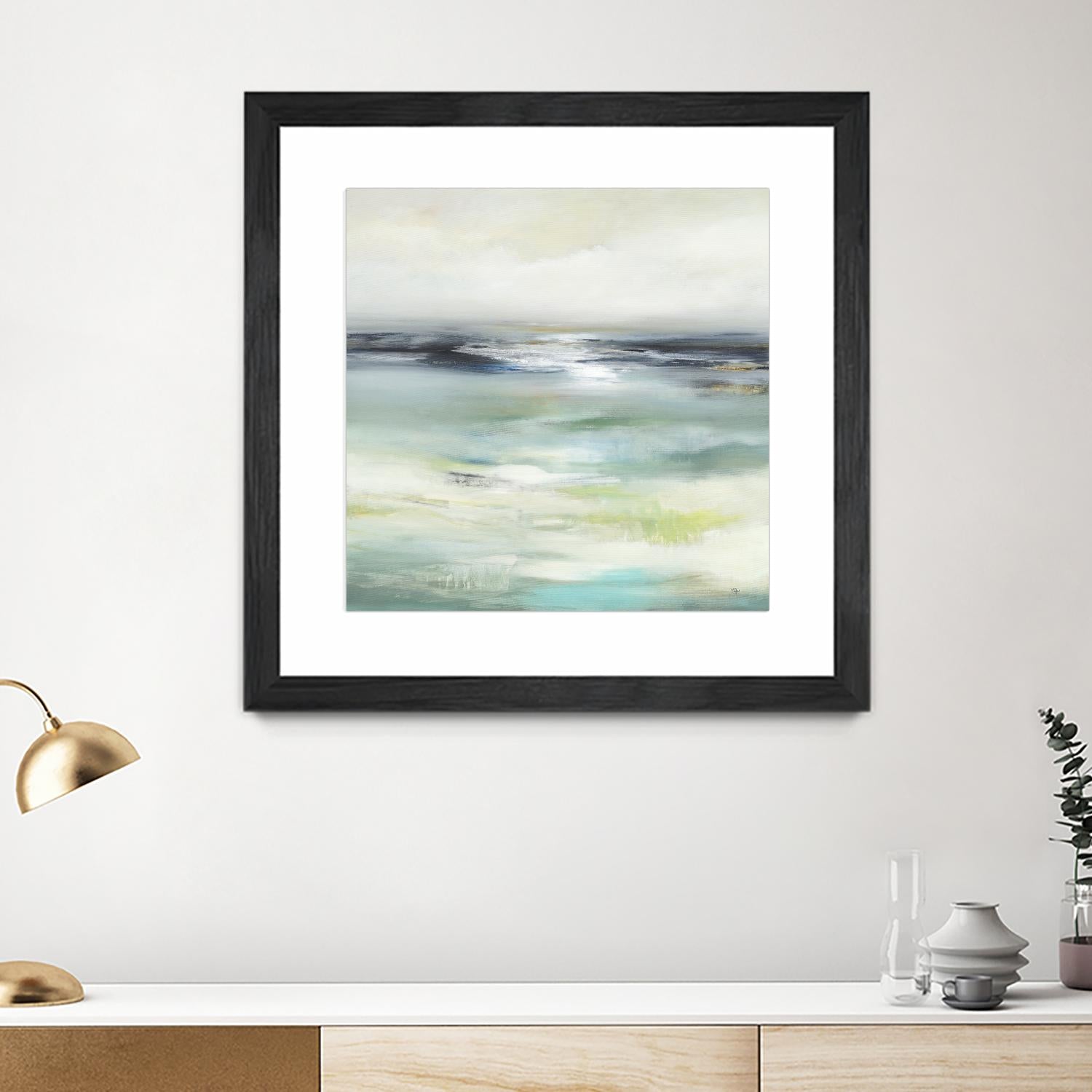 Layered View by Lisa Ridgers on GIANT ART - blue abstract