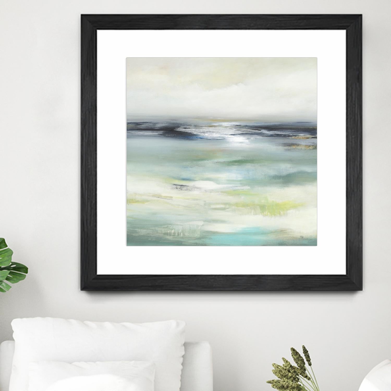 Layered View by Lisa Ridgers on GIANT ART - blue abstract