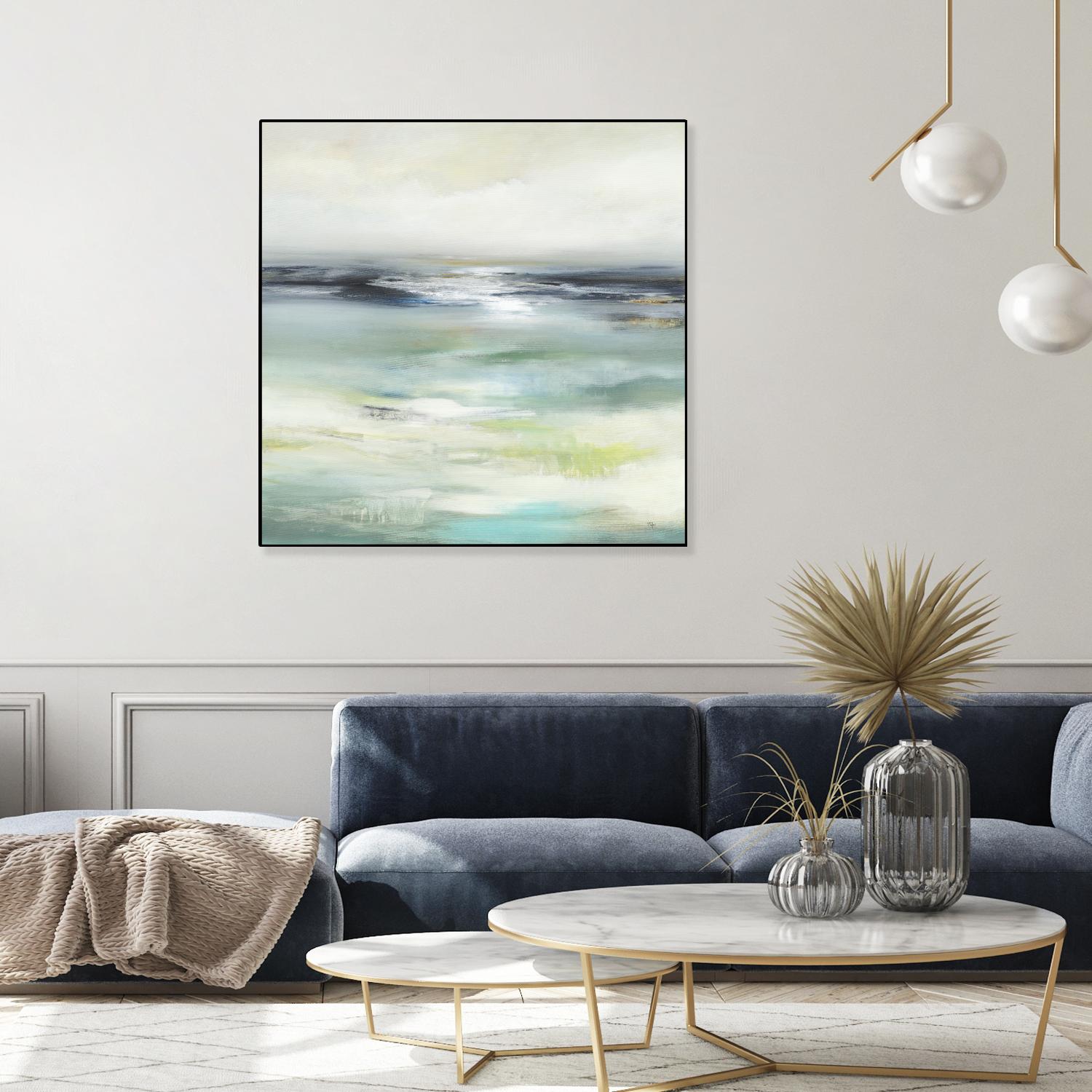 Layered View by Lisa Ridgers on GIANT ART - blue abstract