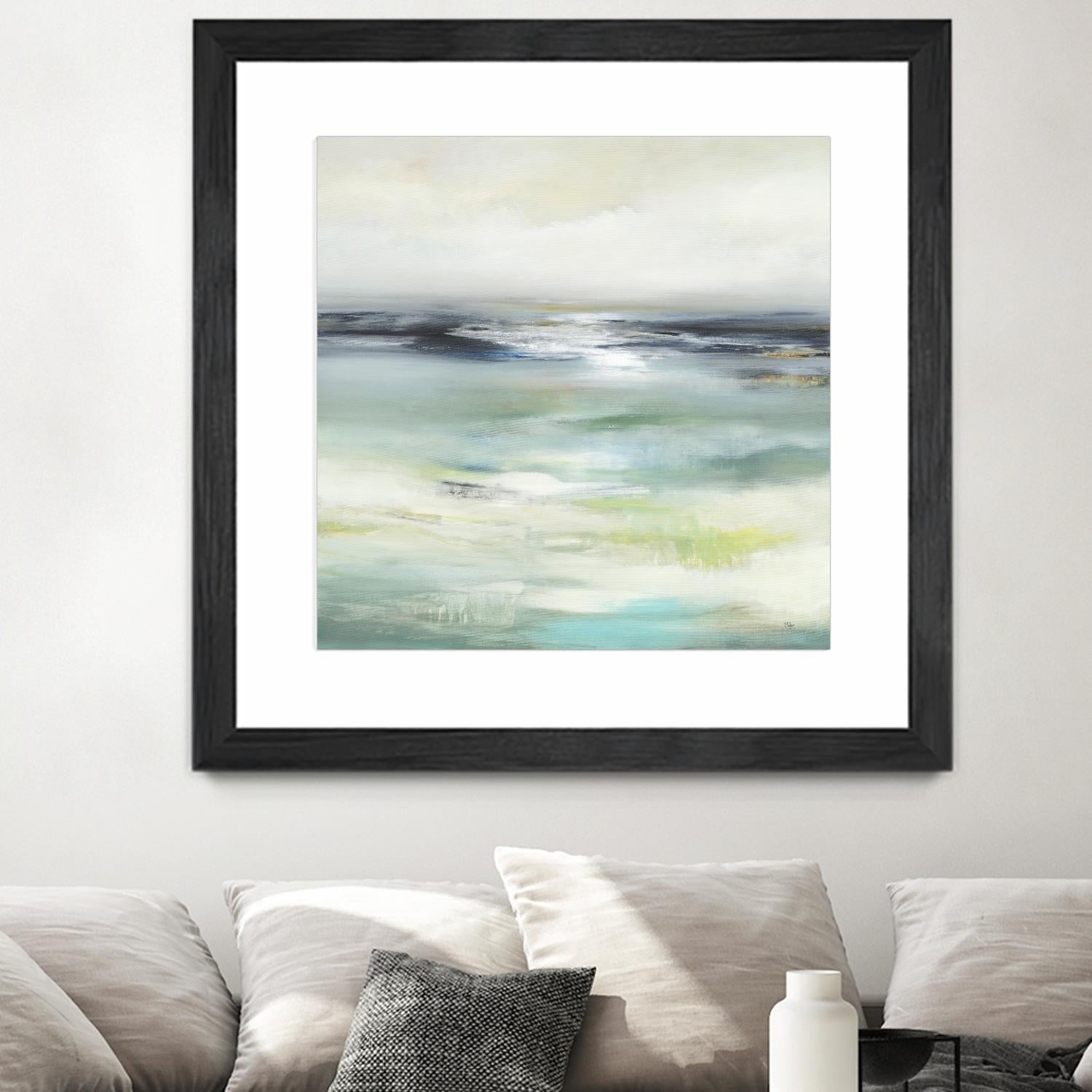 Layered View by Lisa Ridgers on GIANT ART - blue abstract