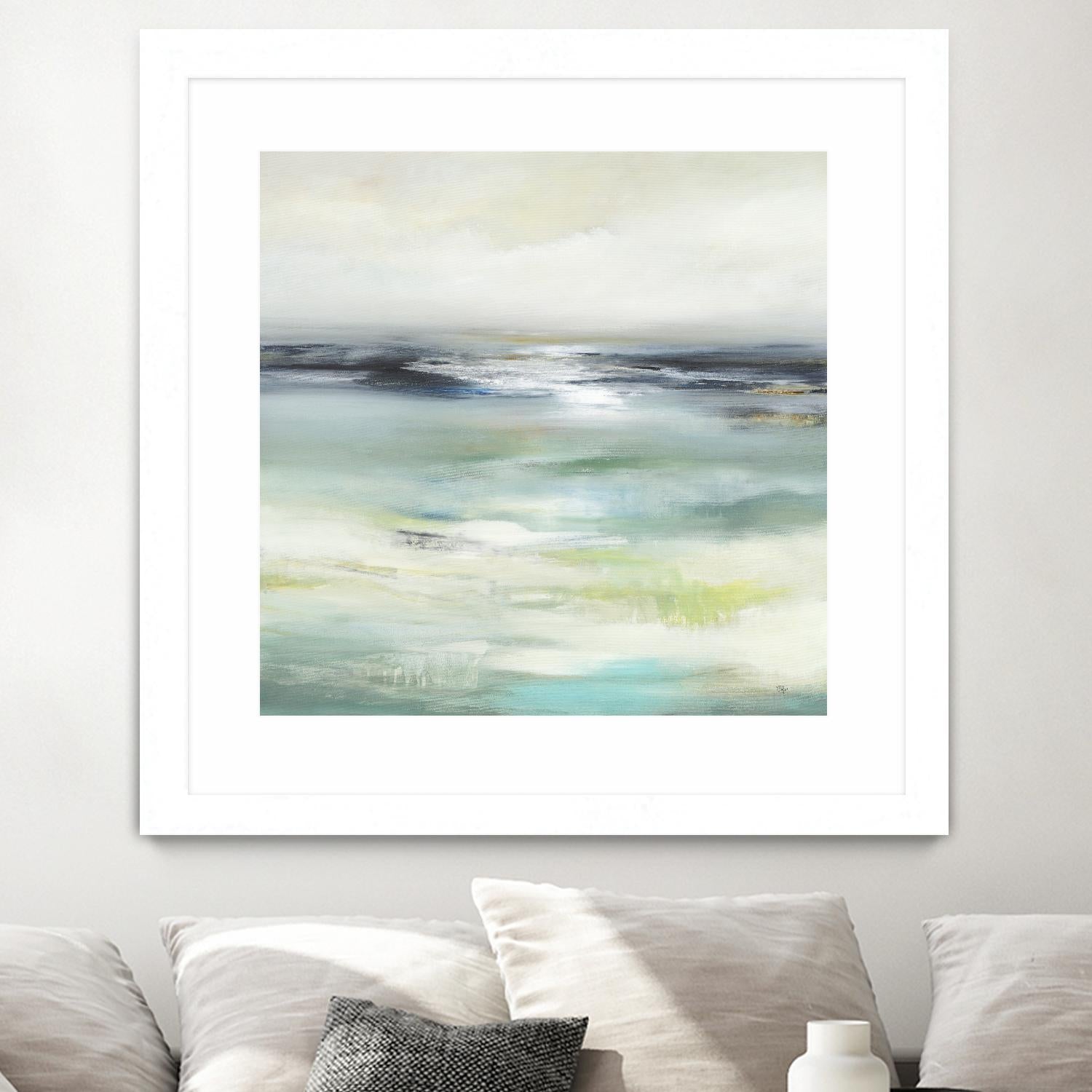 Layered View by Lisa Ridgers on GIANT ART - blue abstract