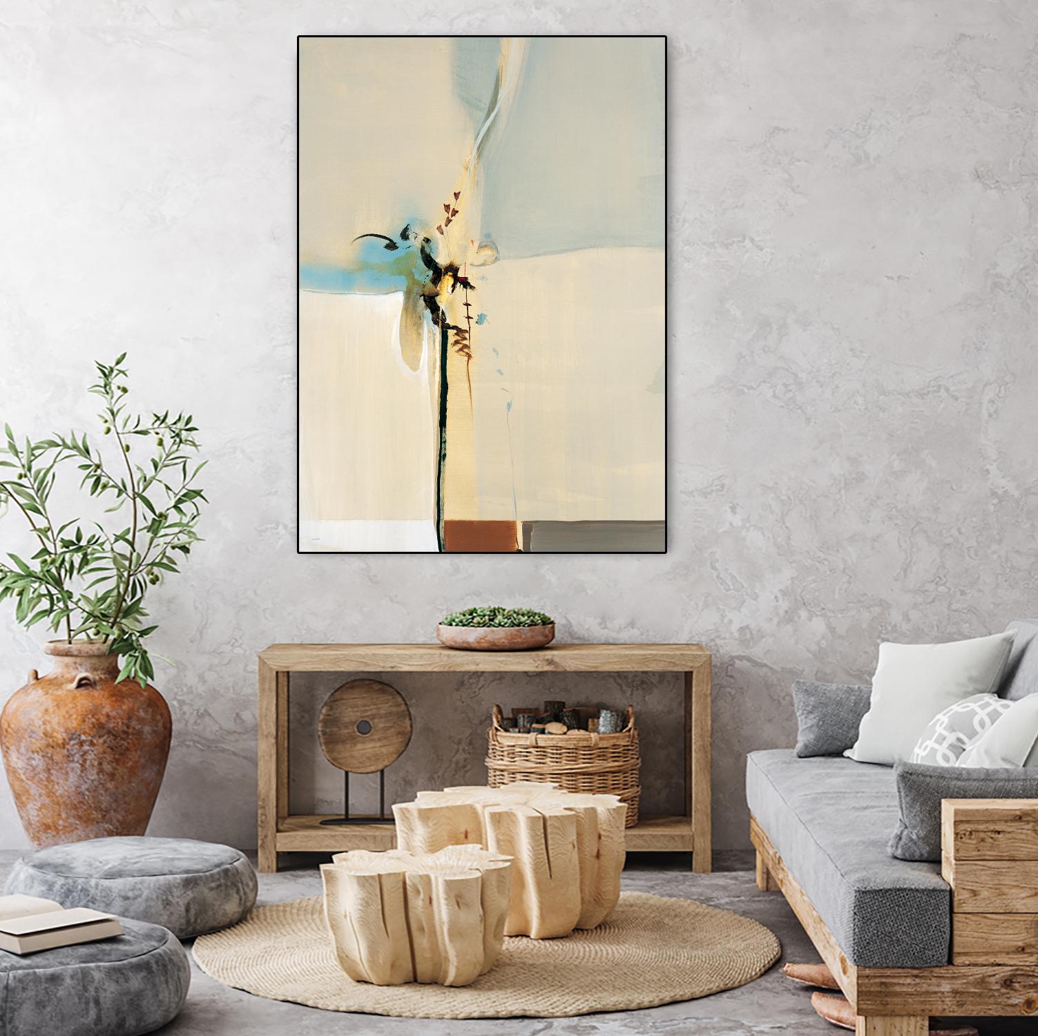 Light Fast III by Sarah Stockstill on GIANT ART - blue abstract