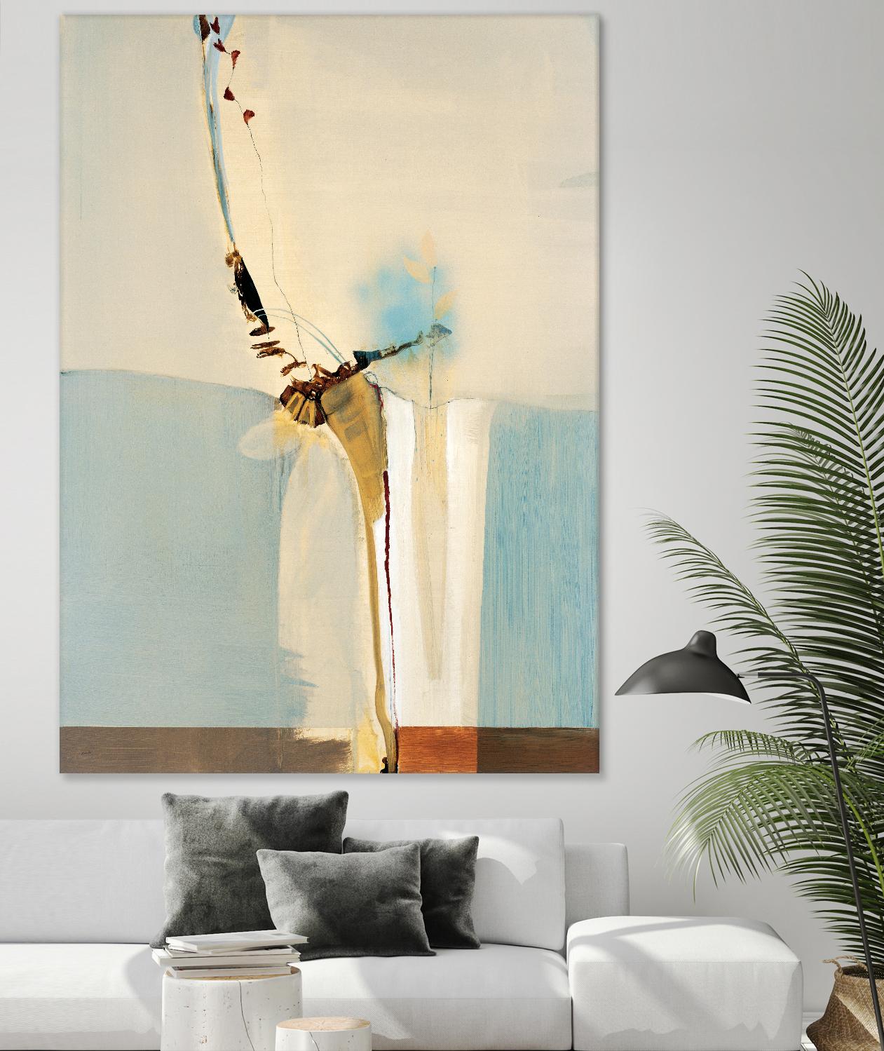 Light Fast II by Sarah Stockstill on GIANT ART - blue abstract