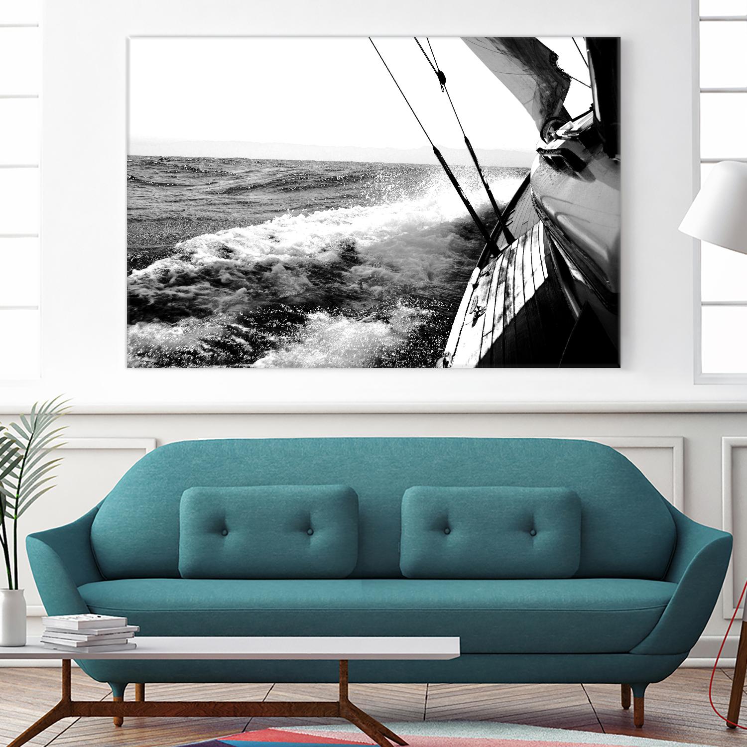 Sailing Mist by Kyle on GIANT ART - white nautical