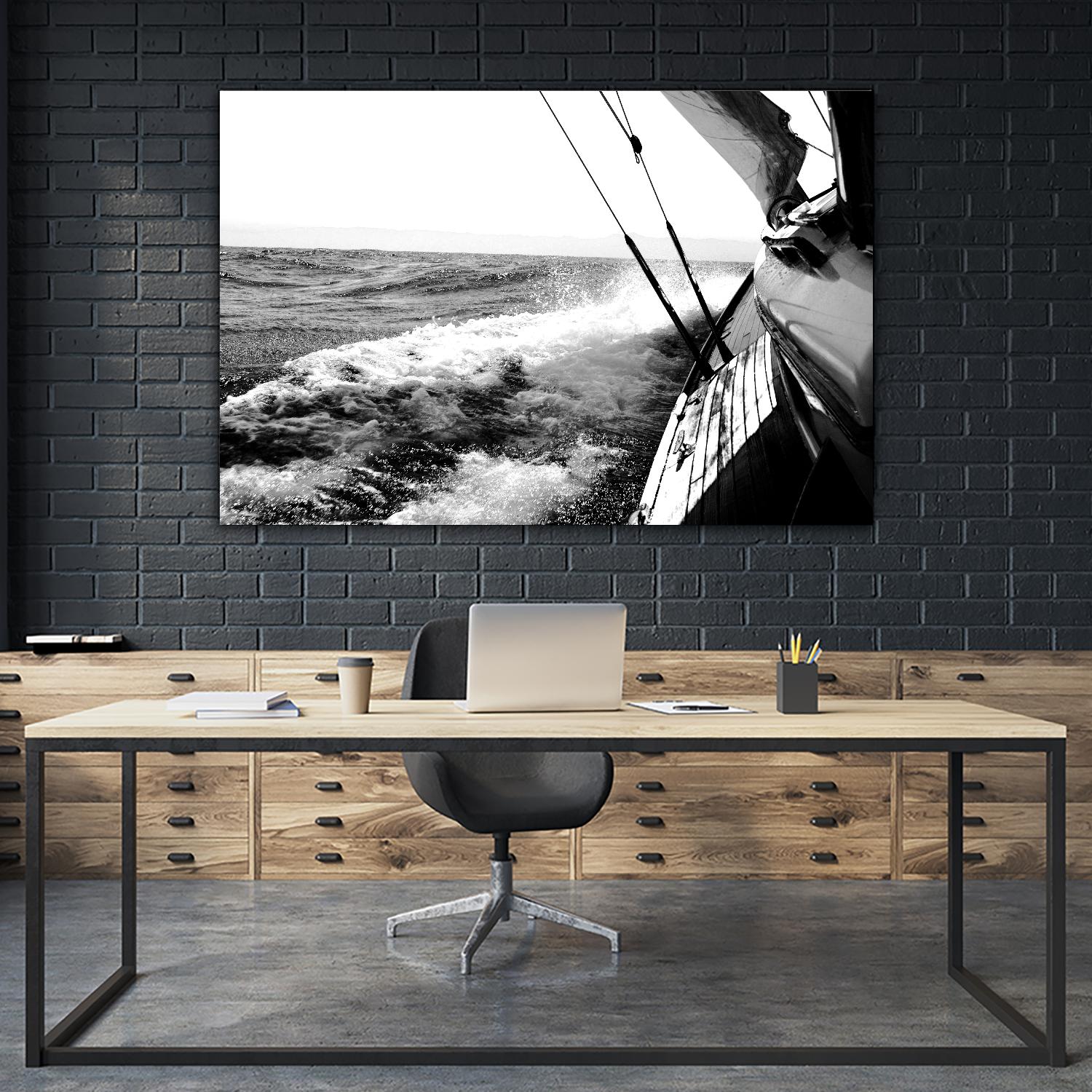 Sailing Mist by Kyle on GIANT ART - white nautical