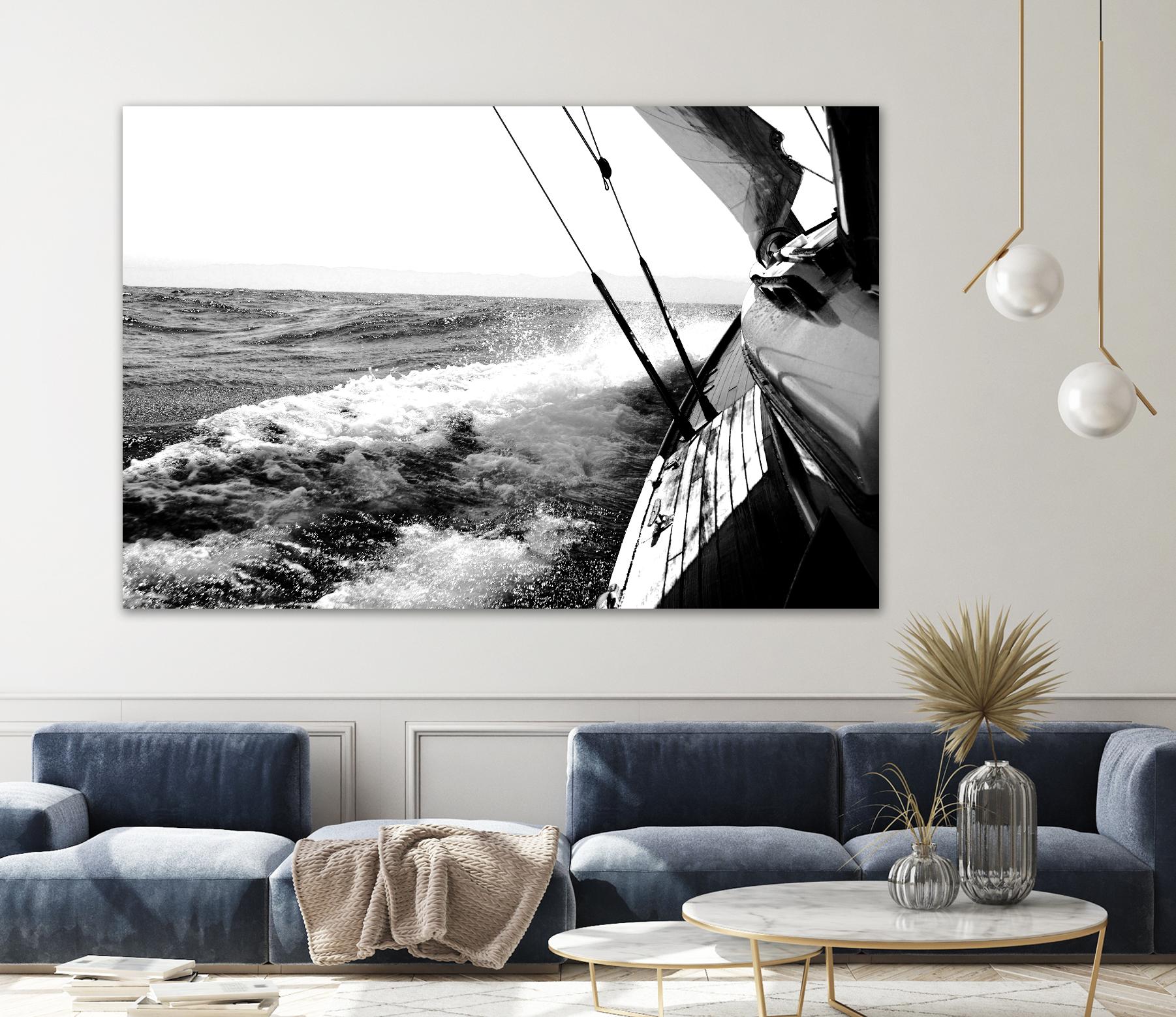 Sailing Mist by Kyle on GIANT ART - white nautical