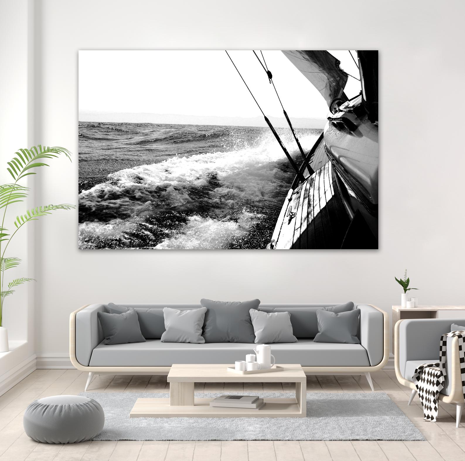 Sailing Mist by Kyle on GIANT ART - white nautical