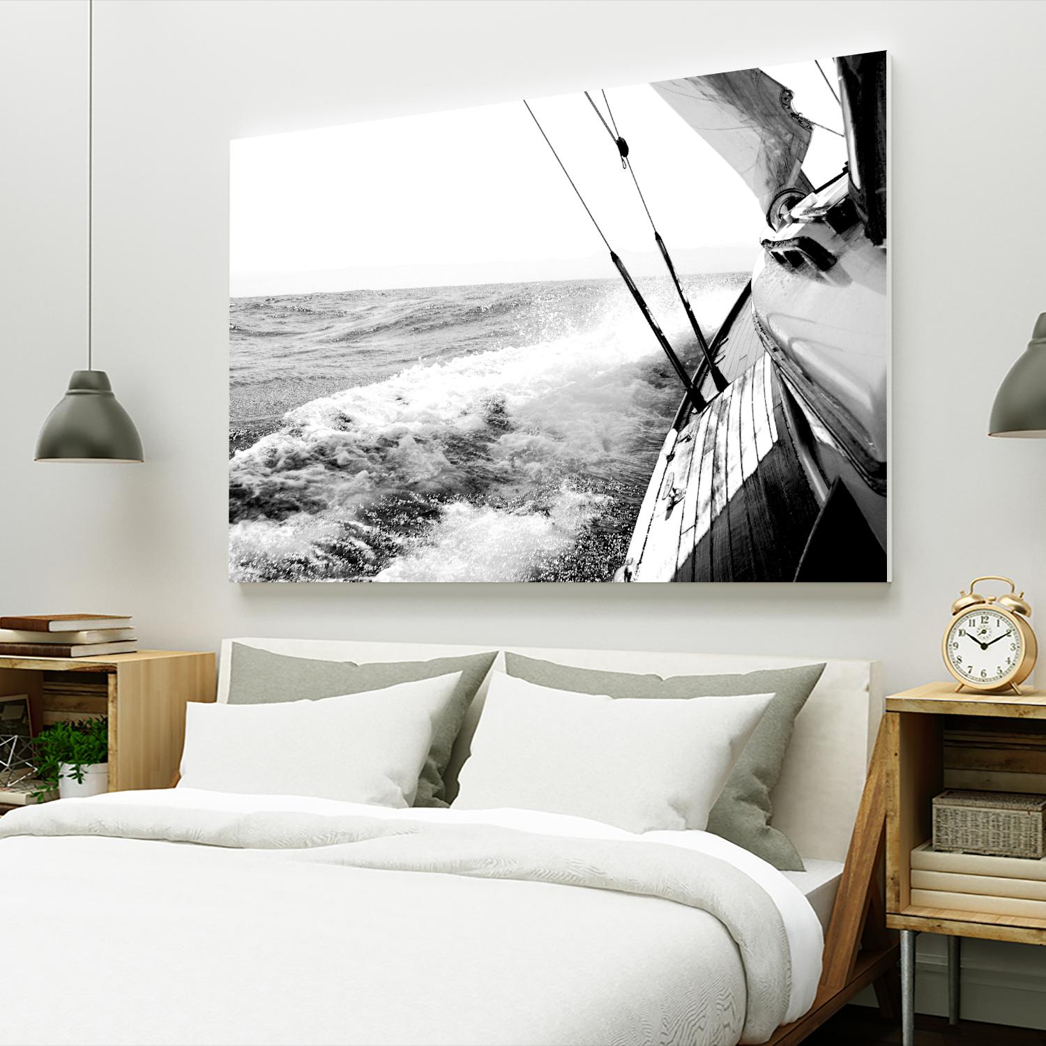 Sailing Mist by Kyle on GIANT ART - white nautical