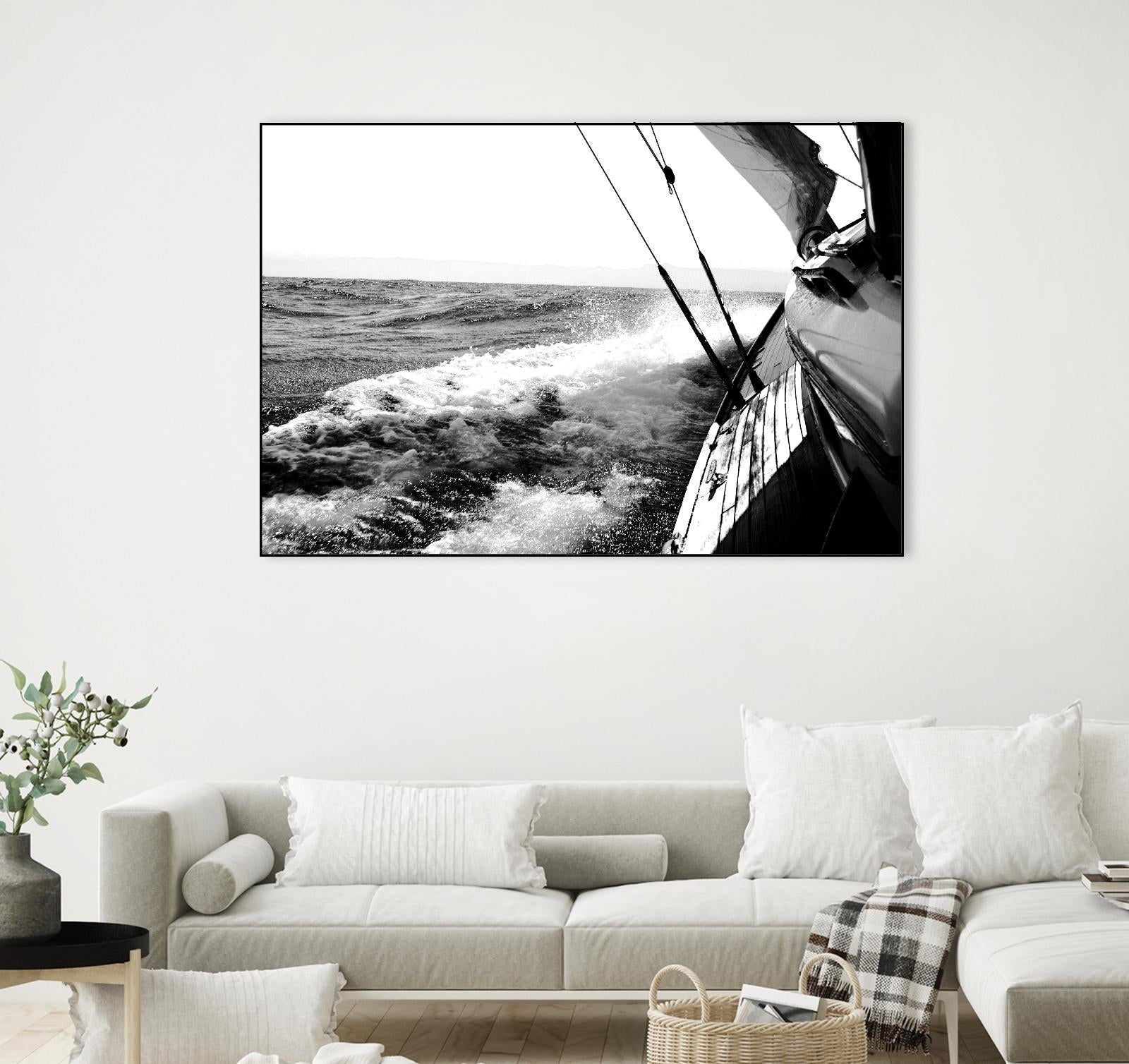Sailing Mist by Kyle on GIANT ART - white nautical