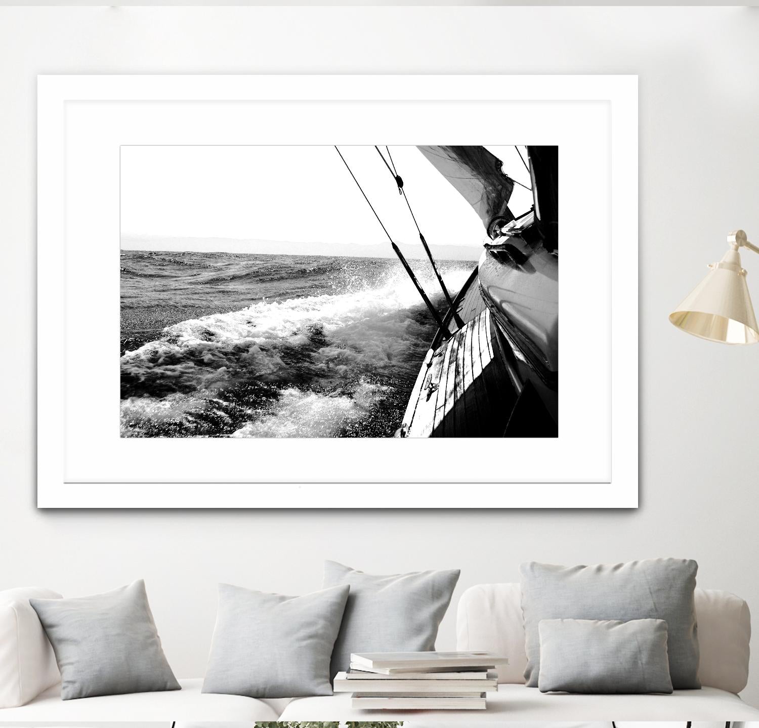 Sailing Mist by Kyle on GIANT ART - white nautical