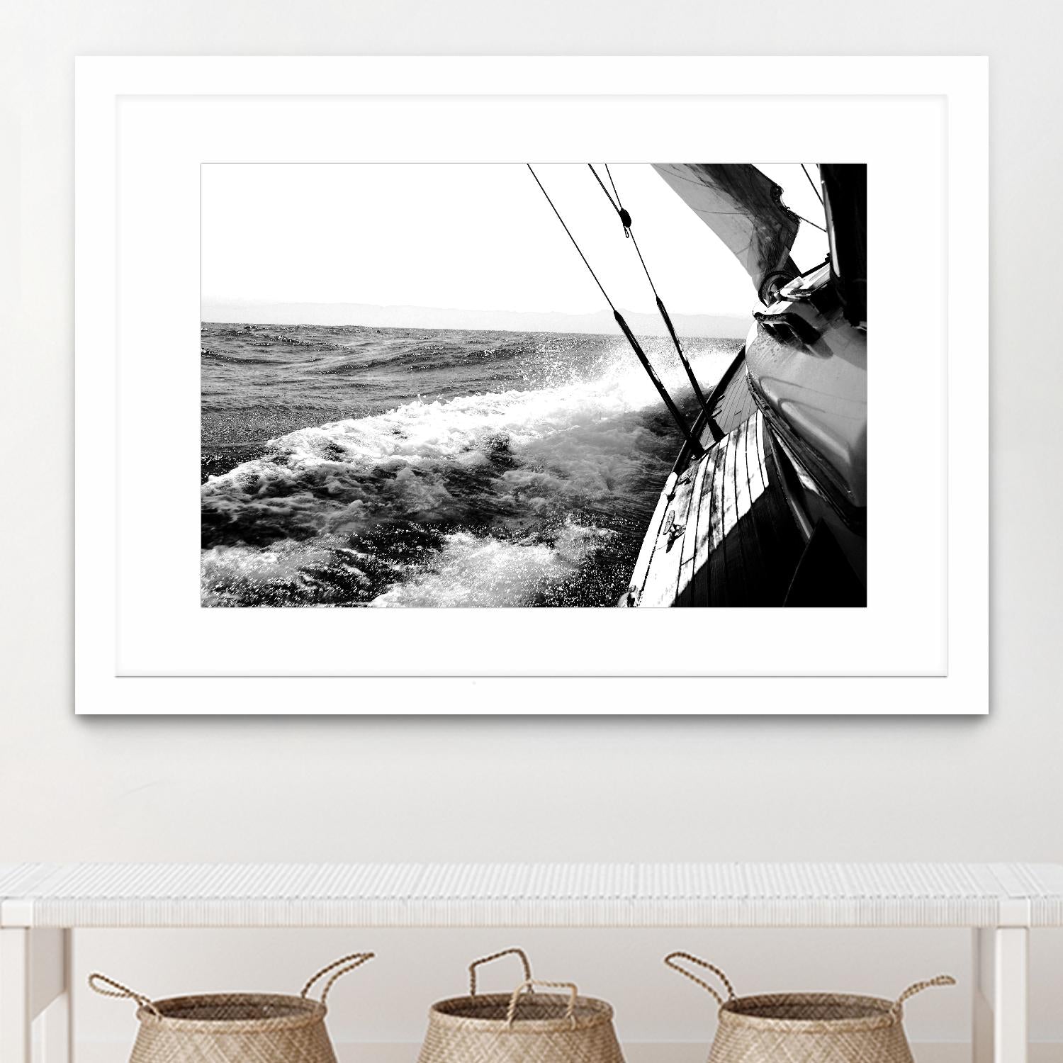 Sailing Mist by Kyle on GIANT ART - white nautical