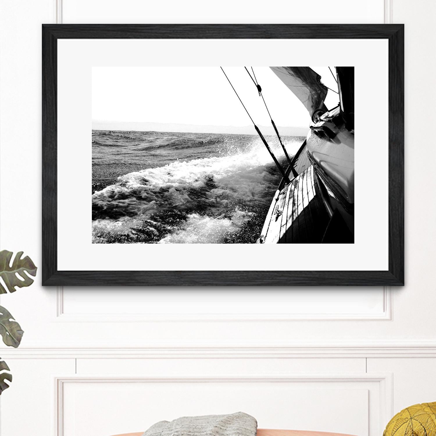 Sailing Mist by Kyle on GIANT ART - white nautical