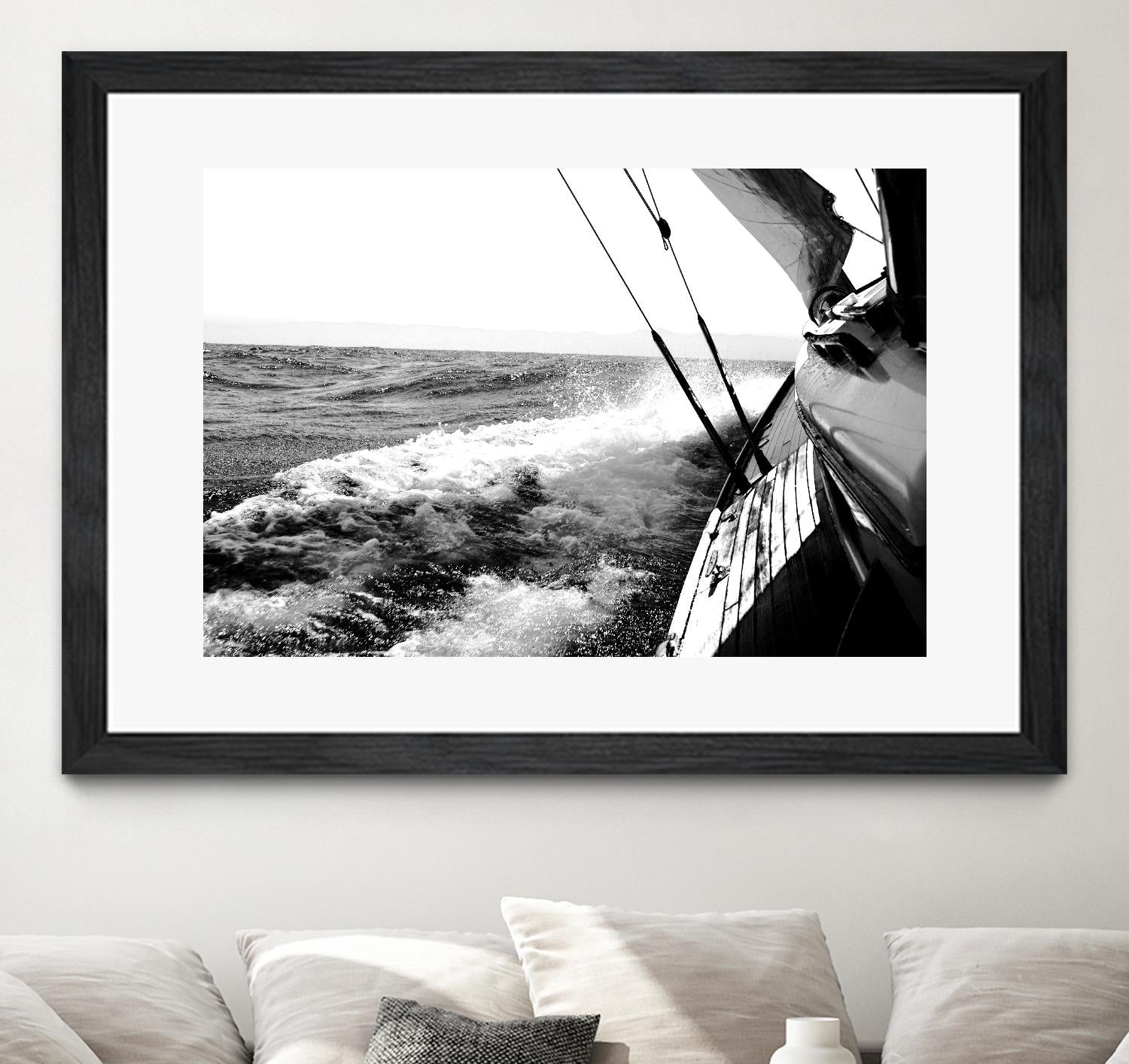 Sailing Mist by Kyle on GIANT ART - white nautical