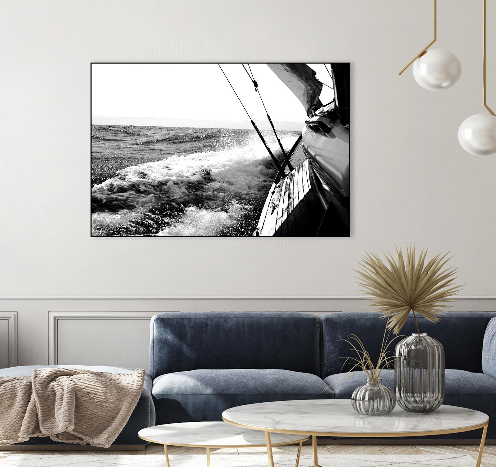Sailing Mist by Kyle on GIANT ART - white nautical