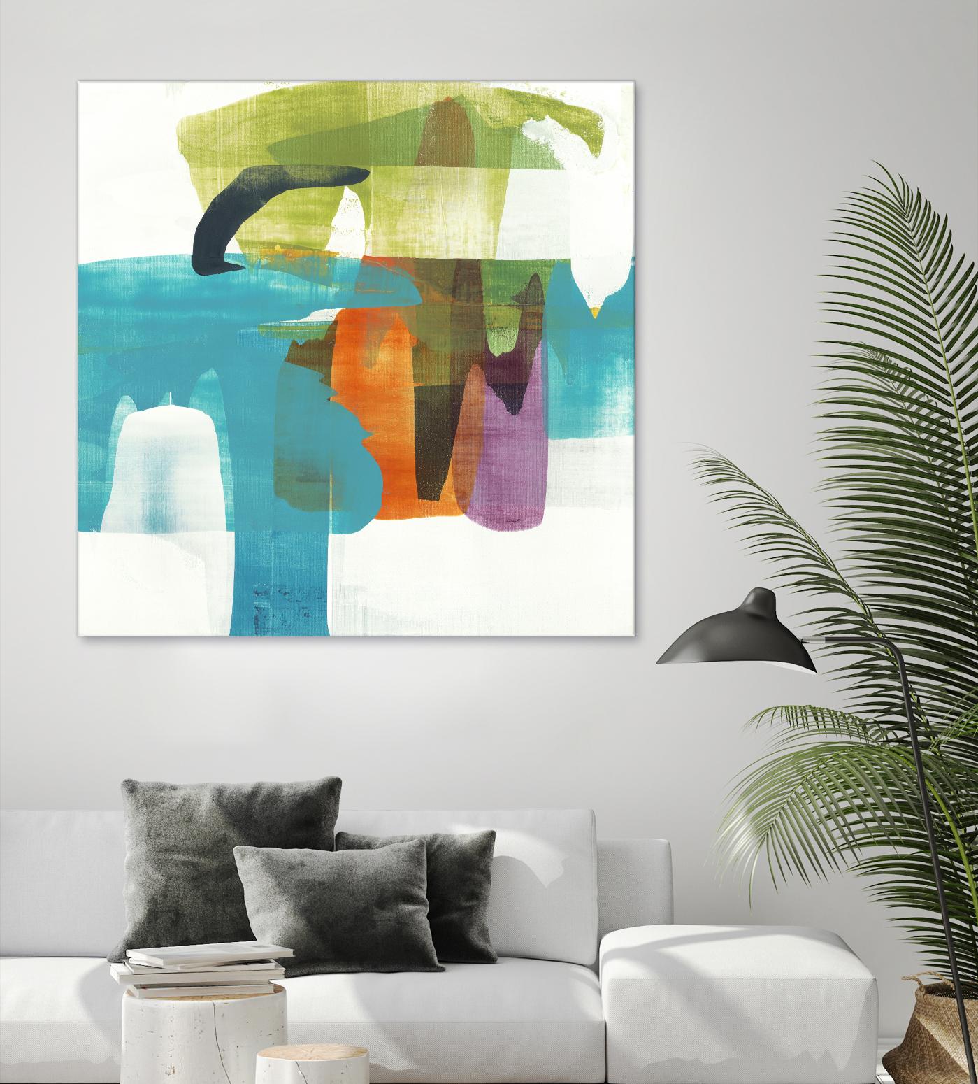 Vibrant Spirit II by Alridge on GIANT ART - greens, blues abstract