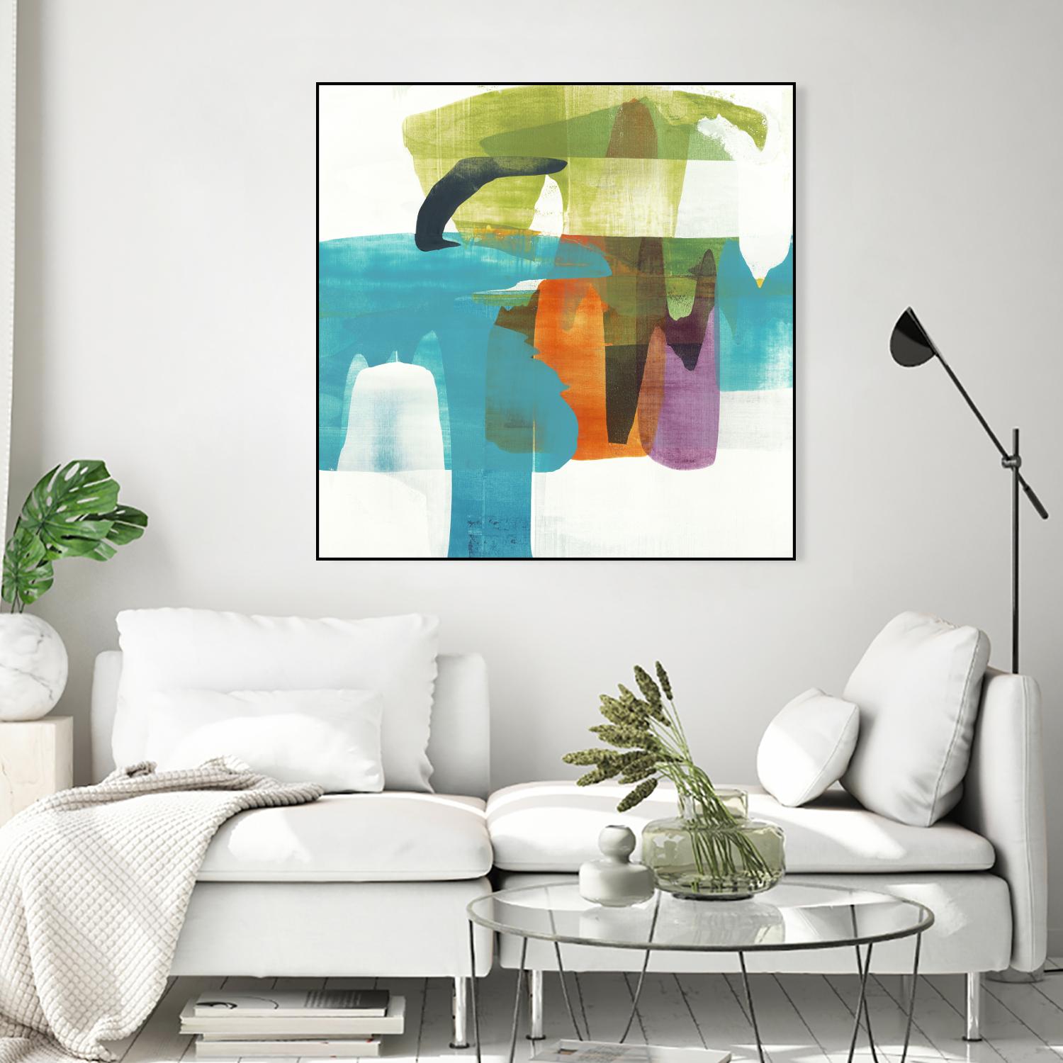 Vibrant Spirit II by Alridge on GIANT ART - greens, blues abstract