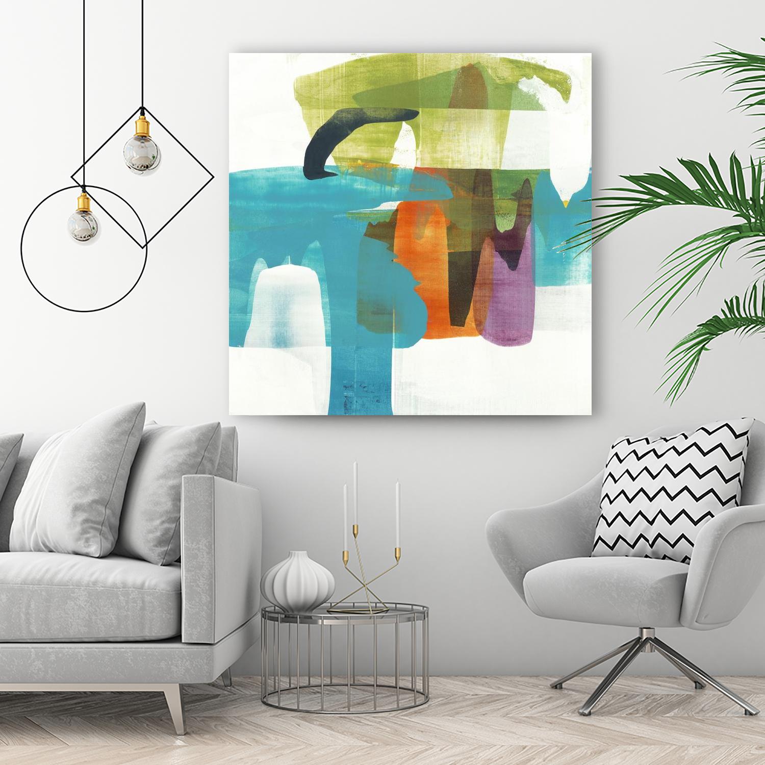 Vibrant Spirit II by Alridge on GIANT ART - greens, blues abstract