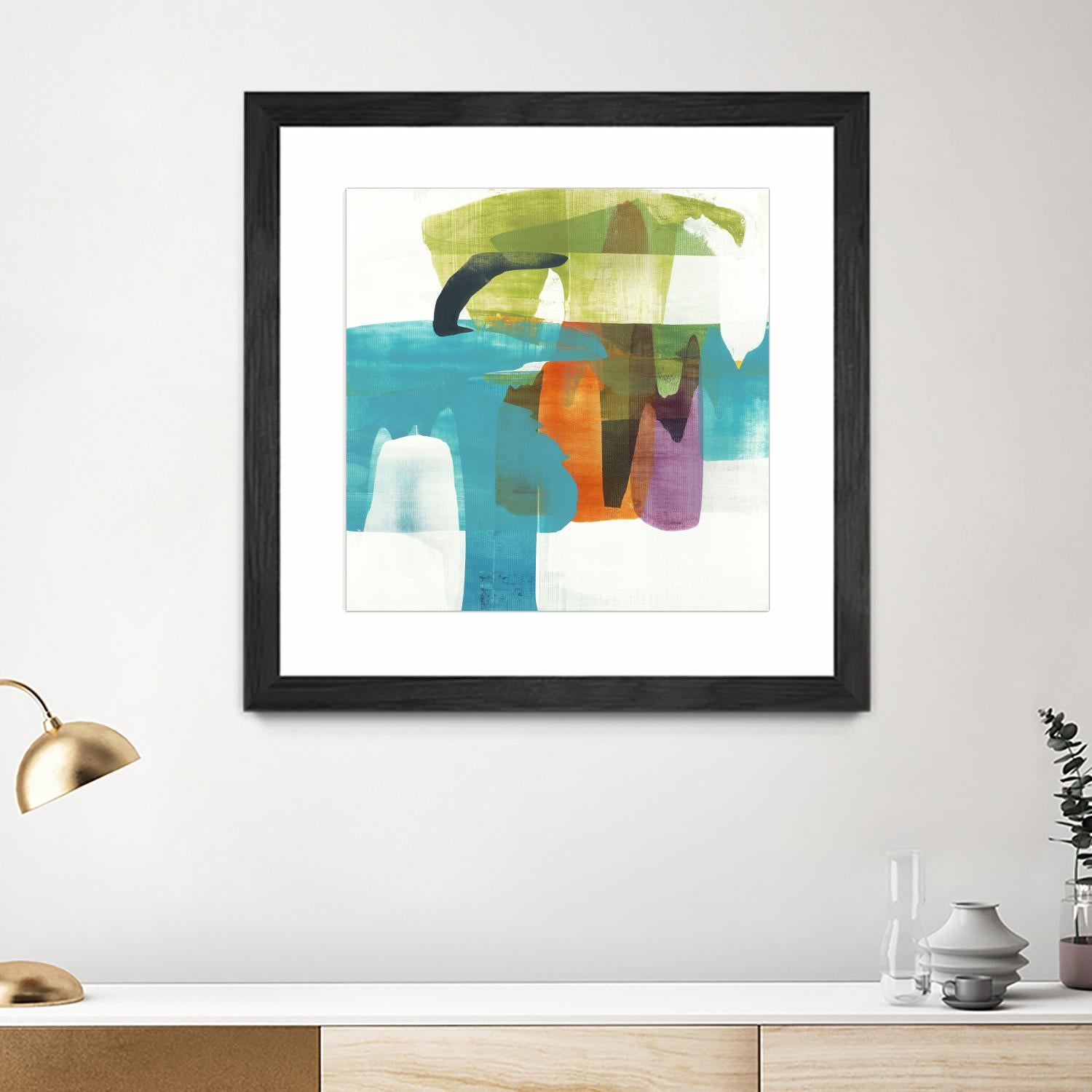 Vibrant Spirit II by Alridge on GIANT ART - greens, blues abstract